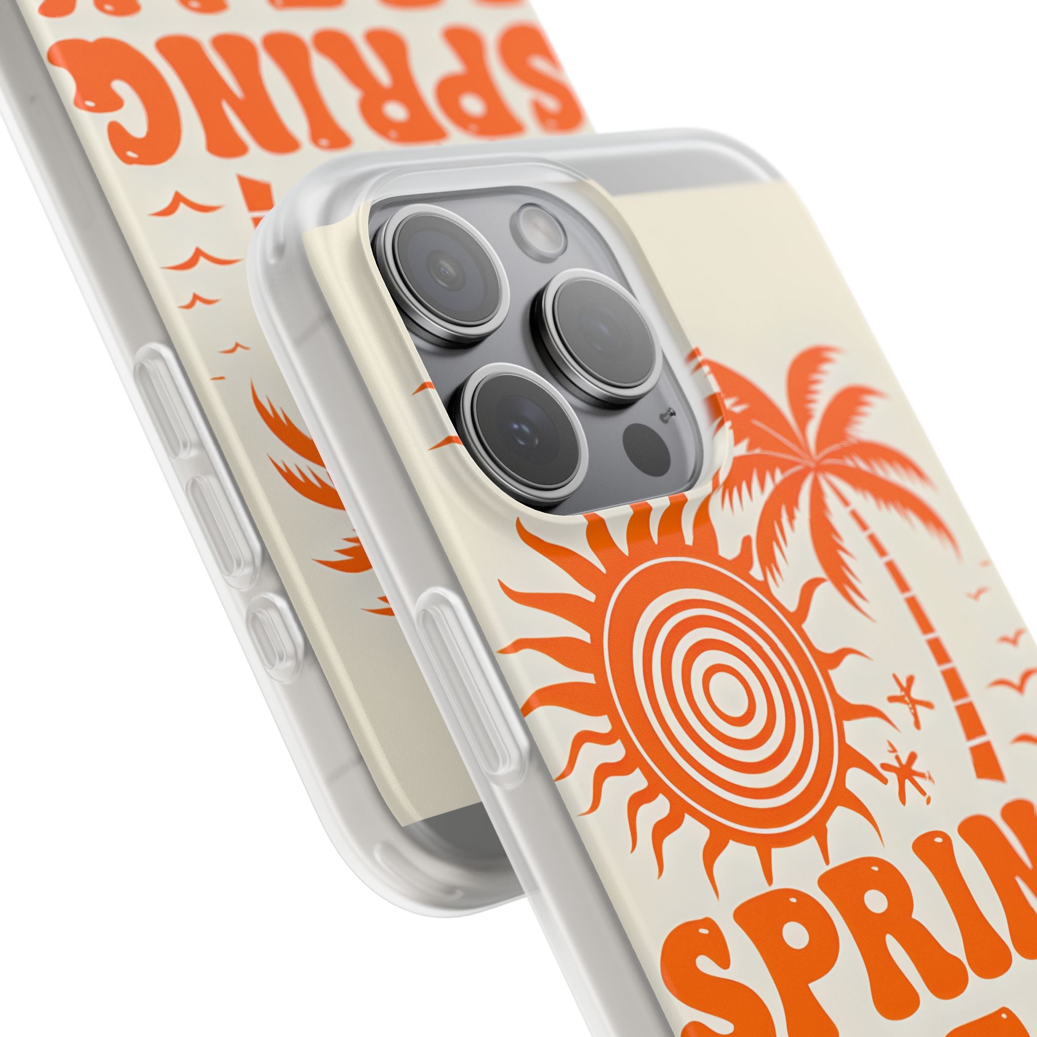 Retro Orange Tide · Soft Hoesje voor iPhone
