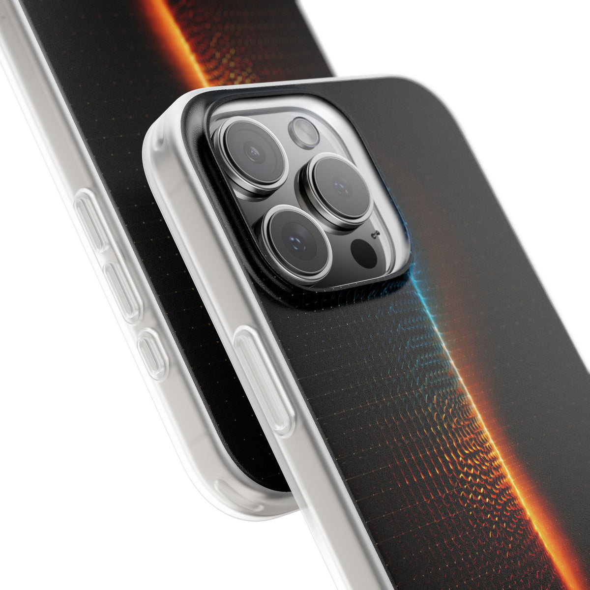 Luminous Refraction Grid · Lite Phone Case for iPhone · Black