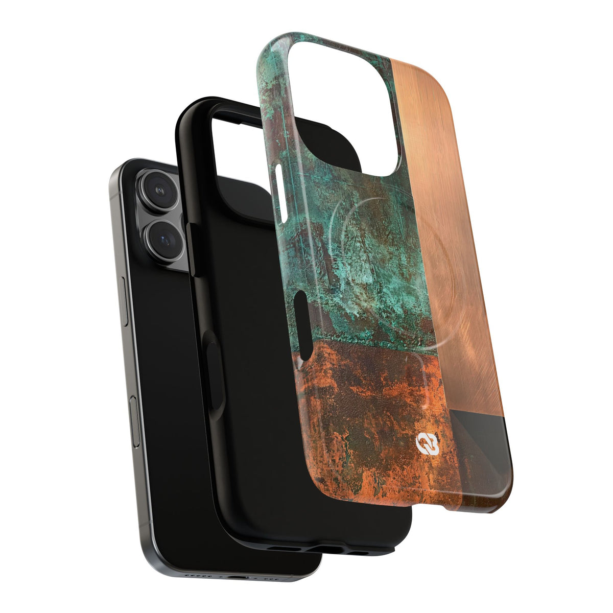 Oxidized Copper Patina · Tough 2.0 Magnetic Phone Case for iPhone · Green