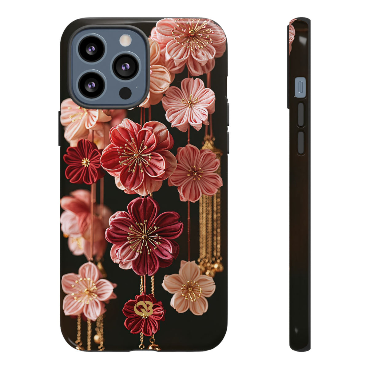 Silk Blossom Kanzashi · Tough Phone Case for iPhone · Pink