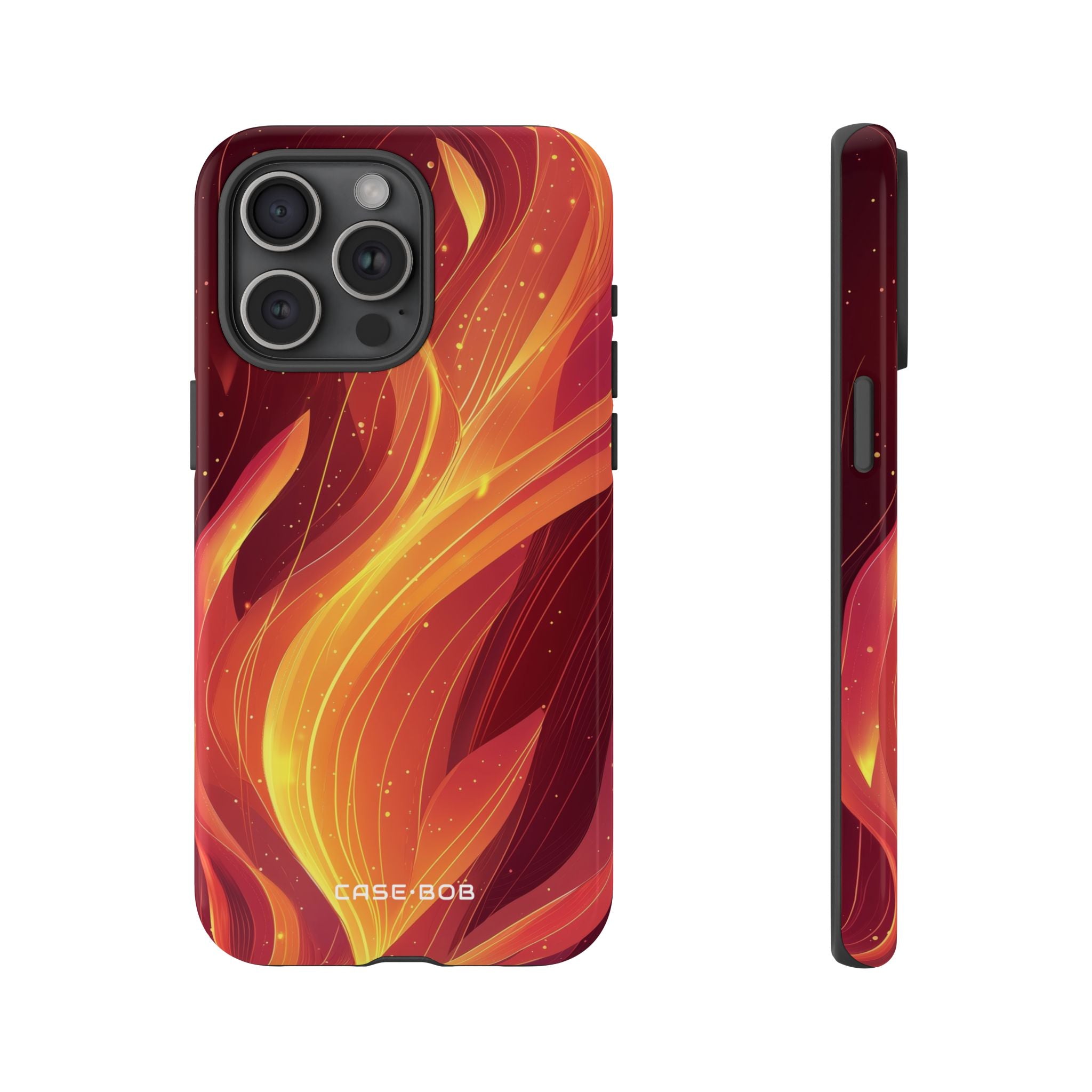 Flaming Flow iPhone 15 Pro Max Case - Tough