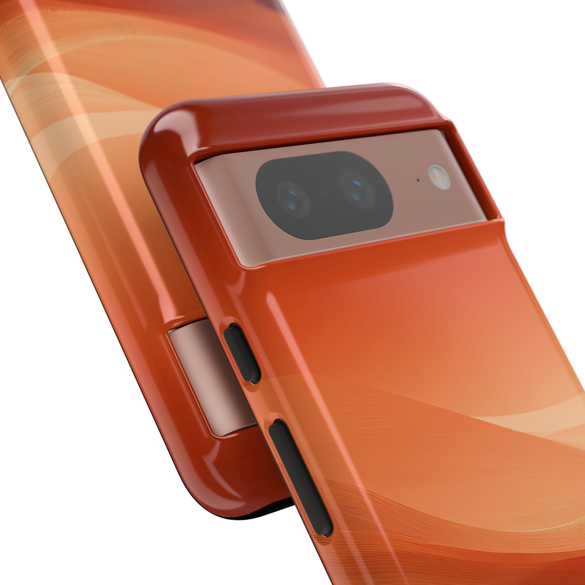 Orange Tough Phone Case for Google Pixel - Crimson Dune Gradient