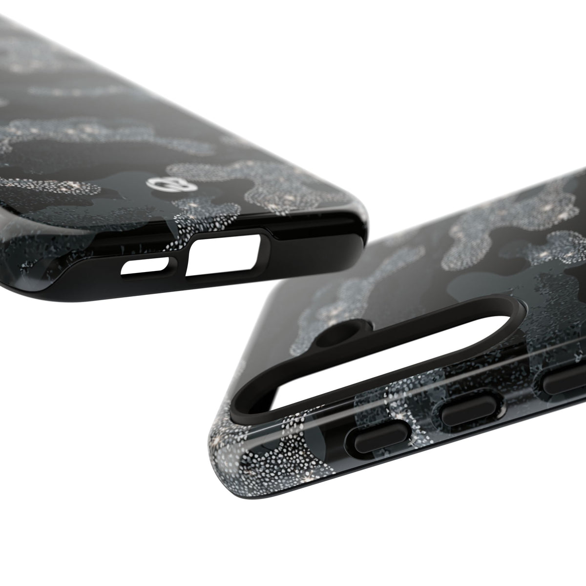 Glitter Shadow Camo · Tough Phone Case for Samsung · Black