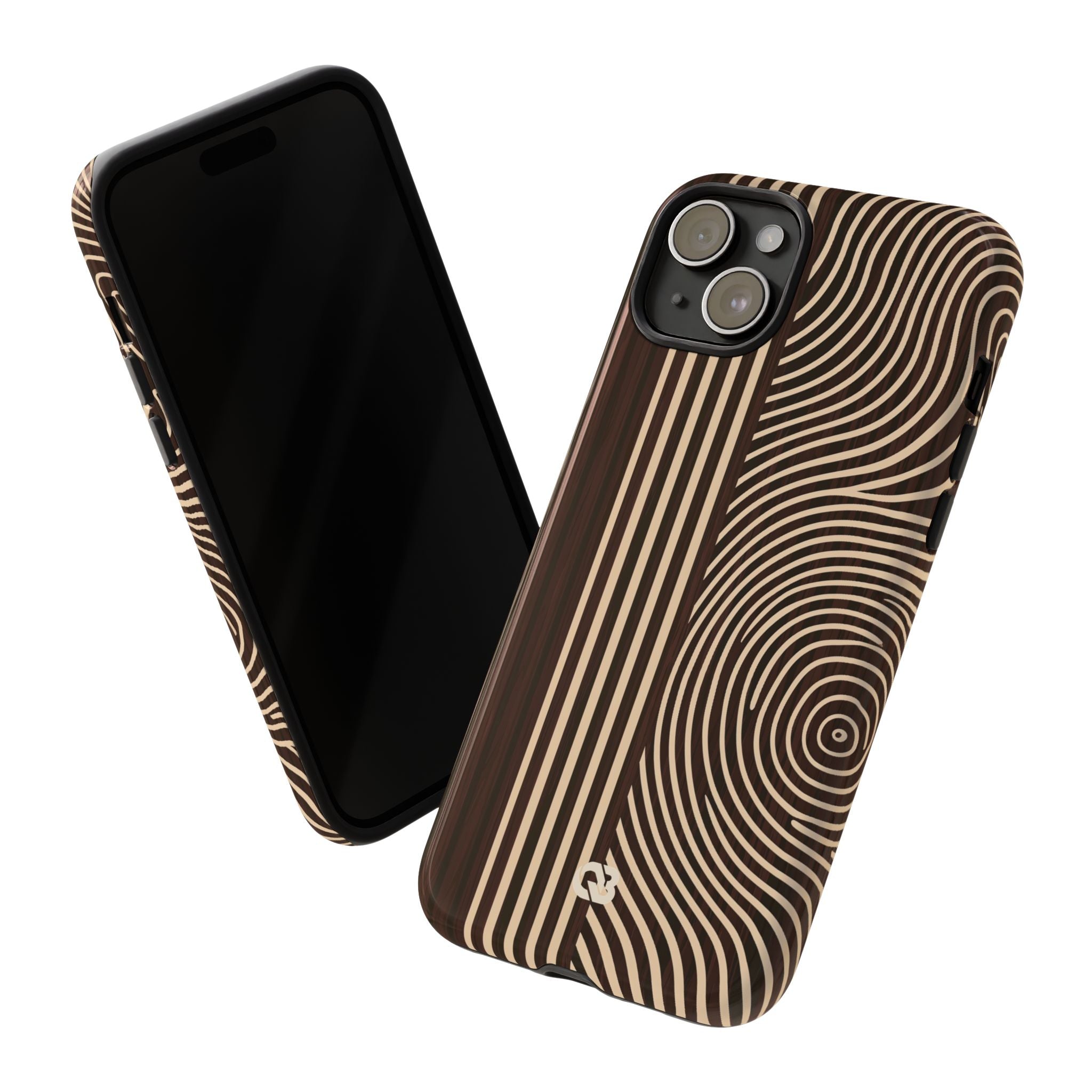 Brown Tough Phone Case for iPhone - Espresso Sand Ridge