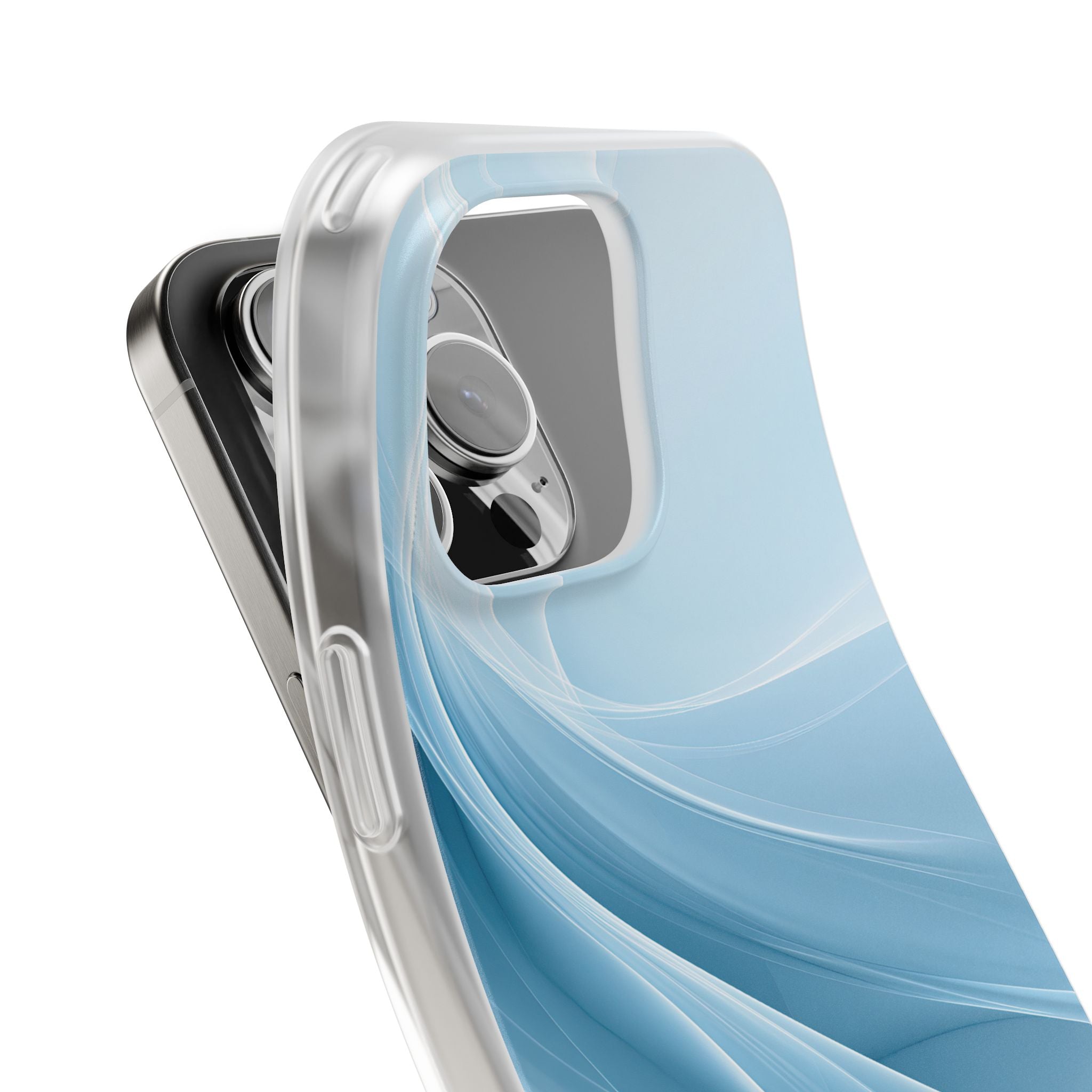 Blue Lite Phone Case for iPhone - Arctic Silk Drift