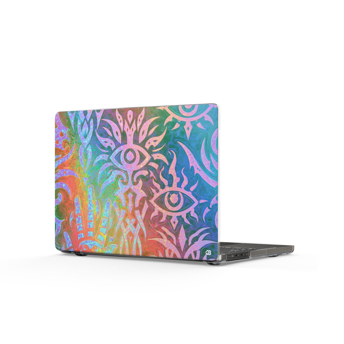 Chromatic Mystic Sigil · Clear Hard Case for MacBook · Blue