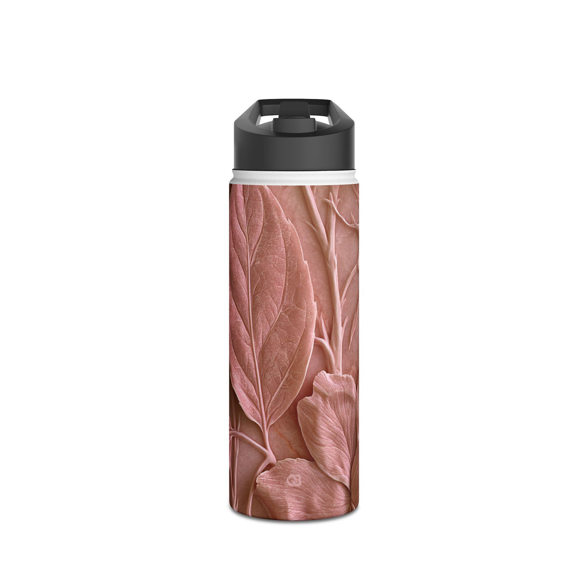 Blush Rose Relief · Insulated Water Bottle · Pink