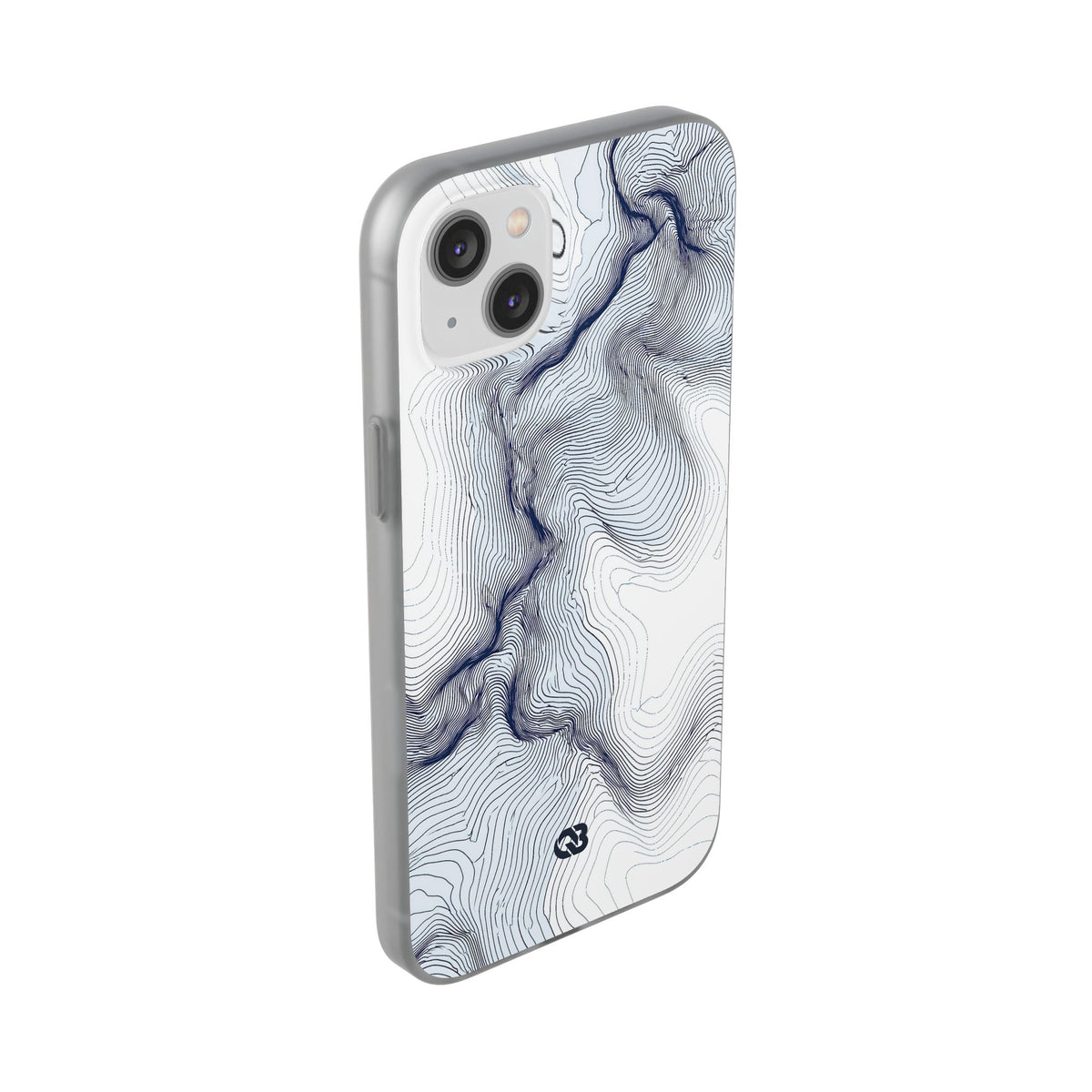 Nordic Ridge Contour · Lite Phone Case for iPhone · White