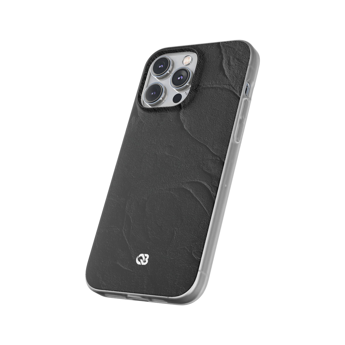 Obsidian Stucco Relief · Lite Phone Case for iPhone · Black