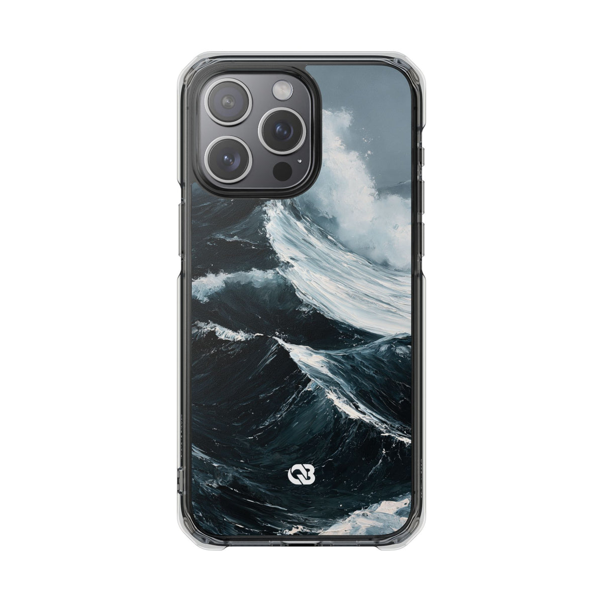 Nordic Swell · Clear Impact Magnetic Phone Case for iPhone · Blue