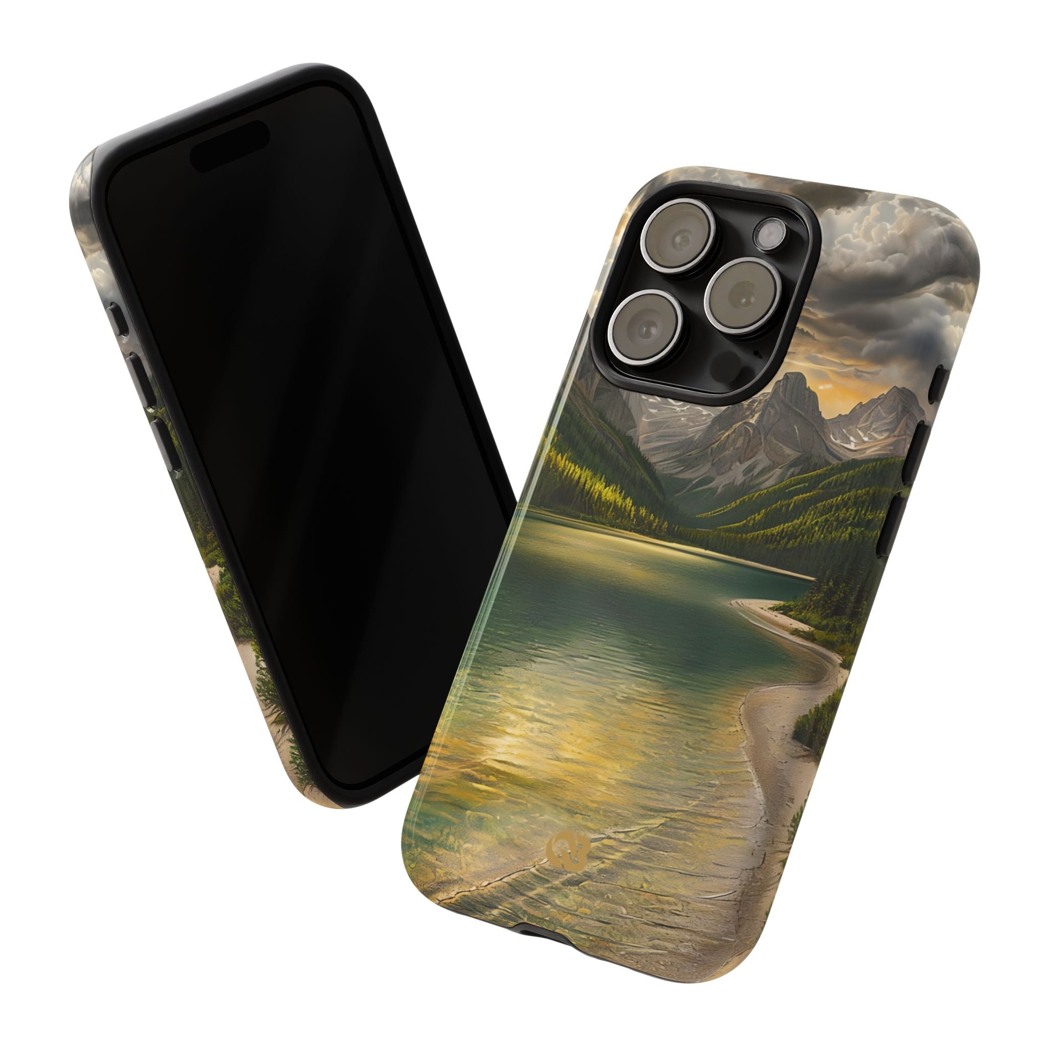 Gilded Mountain Lake · Tough Phone Case for iPhone