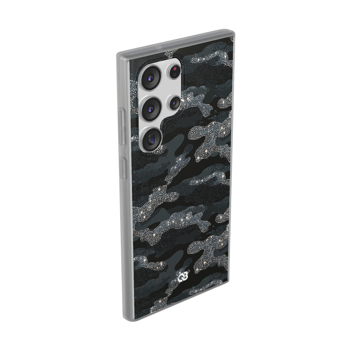 Glitter Shadow Camo · Lite Phone Case for Samsung · Black