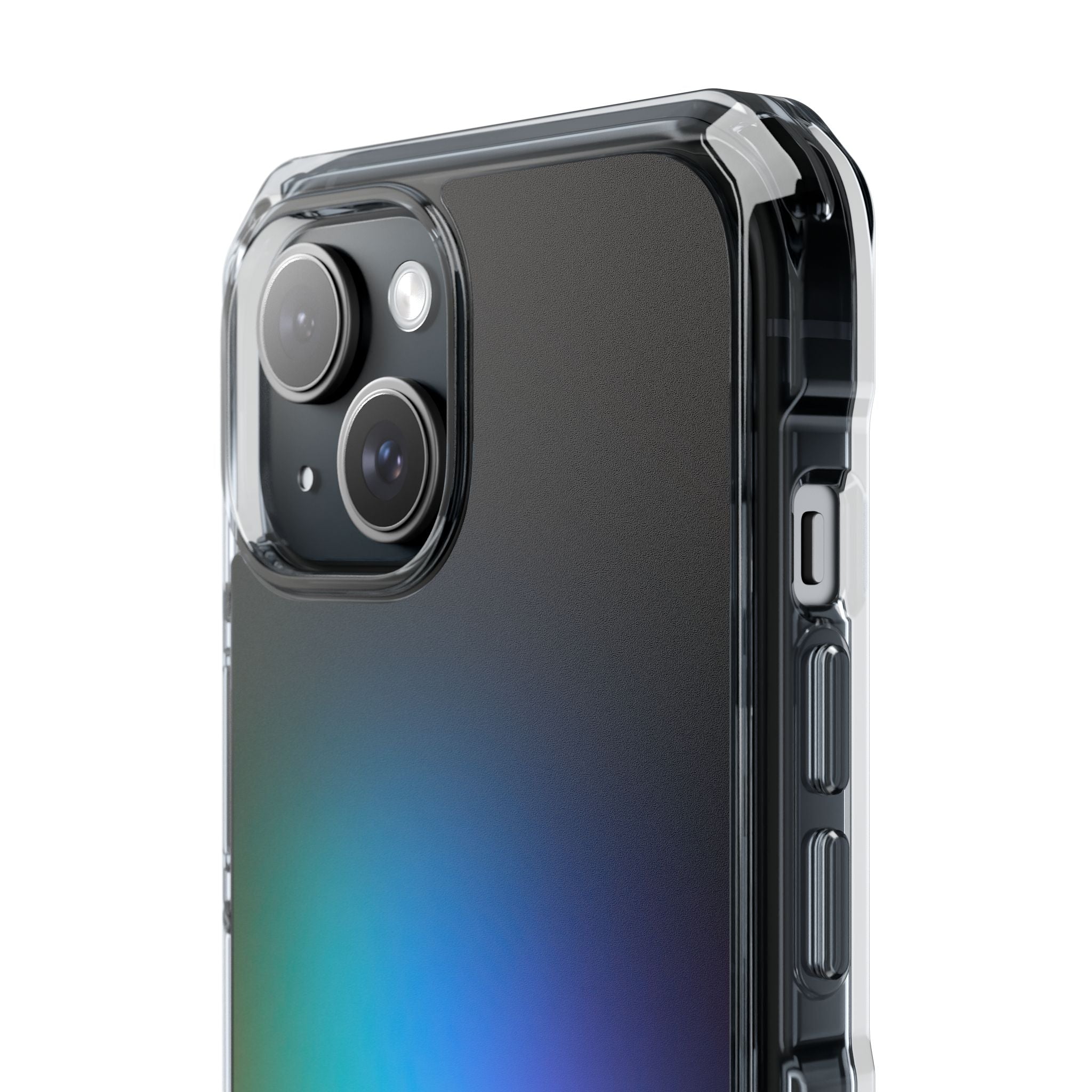 Black Impact MagSafe Phone Case for iPhone - Electric Prism Grain