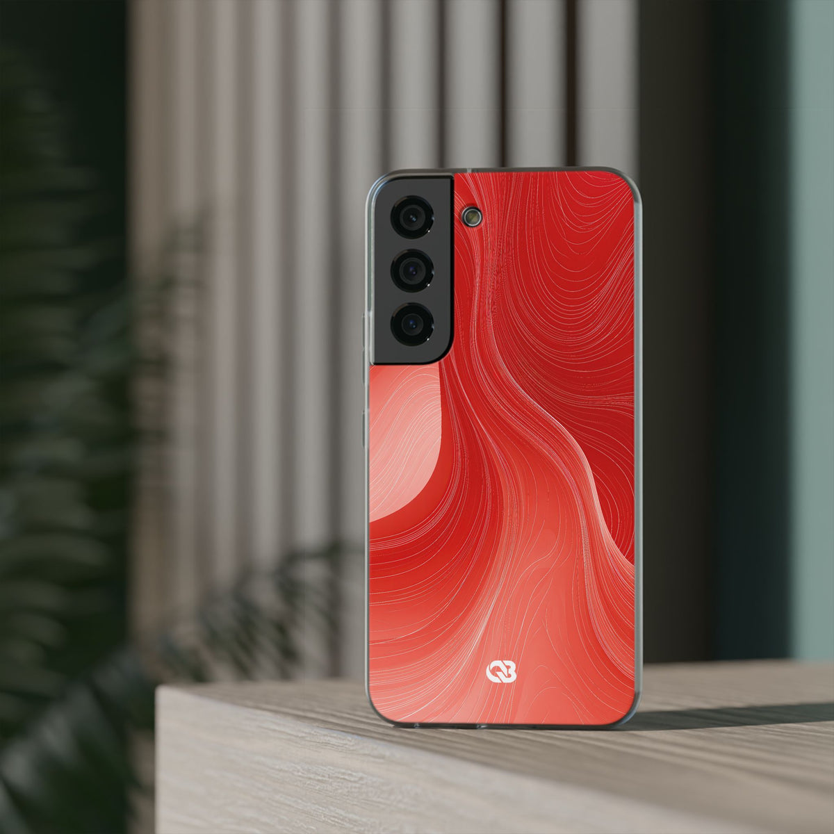 Crimson Contour · Lite Phone Case for Samsung · Red