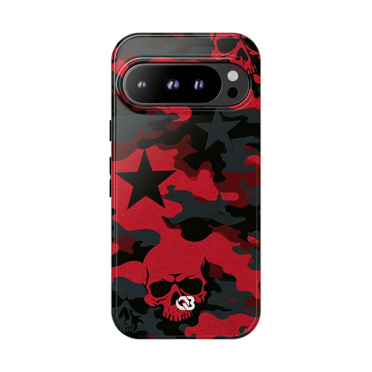 Crimson Skull Camo · Tough Phone Case for Pixel · Red