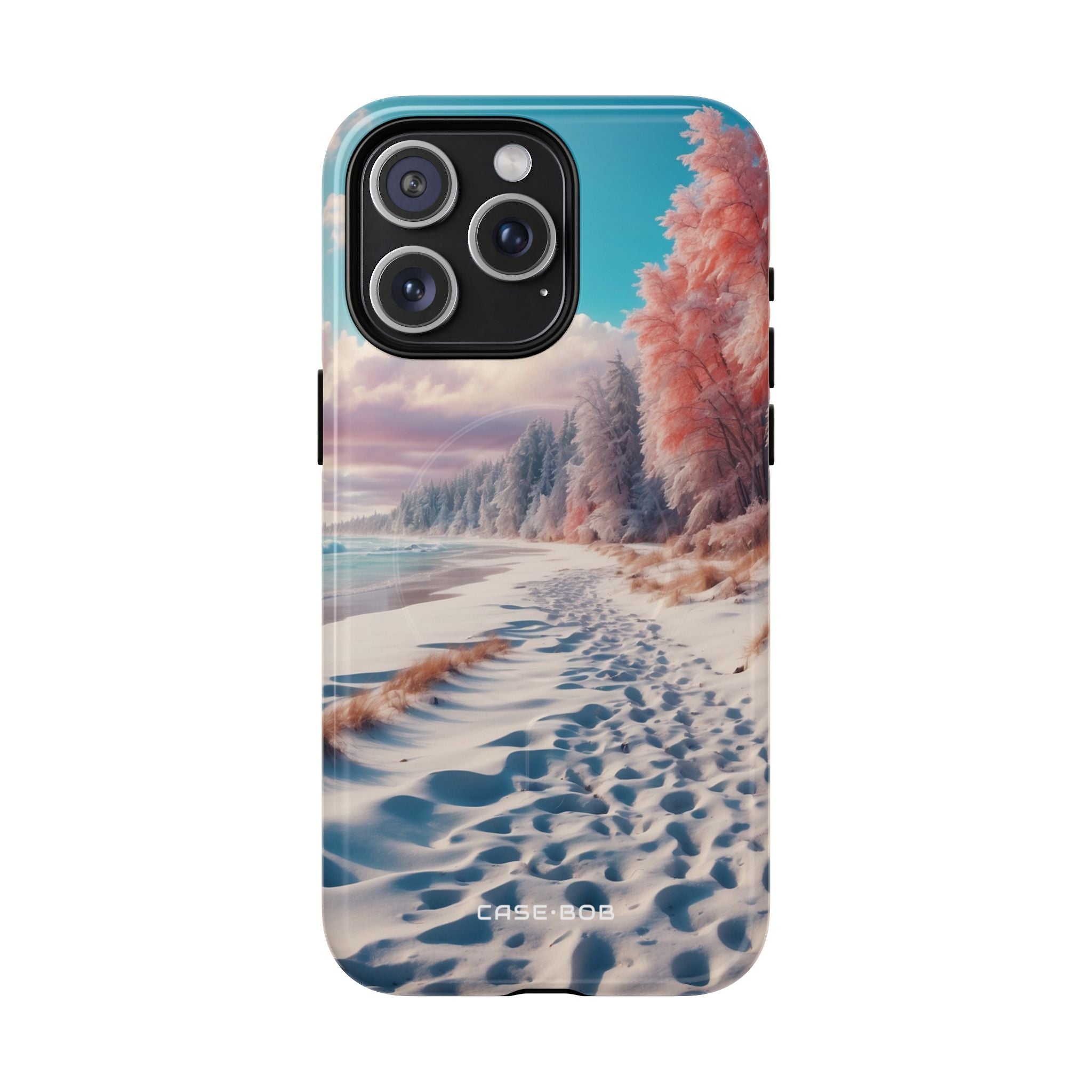 Snowy Footprints iPhone 15 Pro Max Case - Tough+