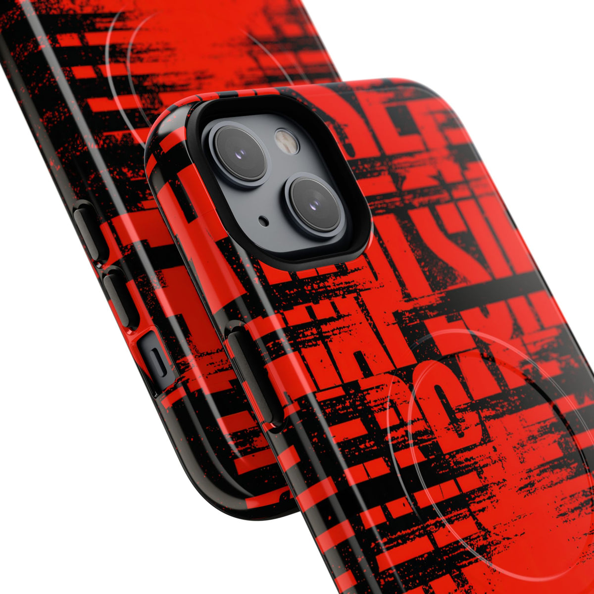 Crimson Redaction · Tough 2.0 Magnetic Phone Case for iPhone · Black