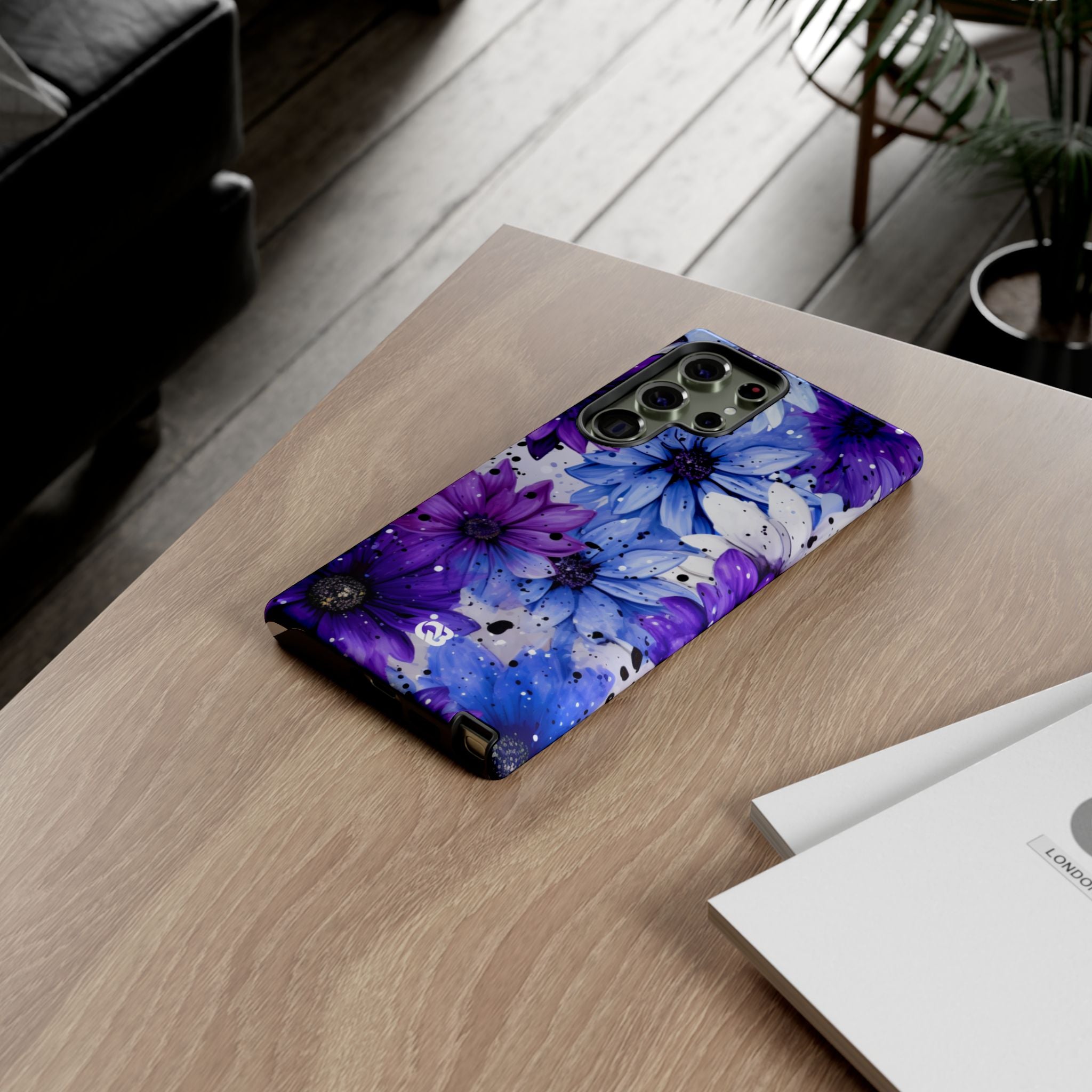 Ink Splatter Blooms · Tough Coque de téléphone pour Samsung