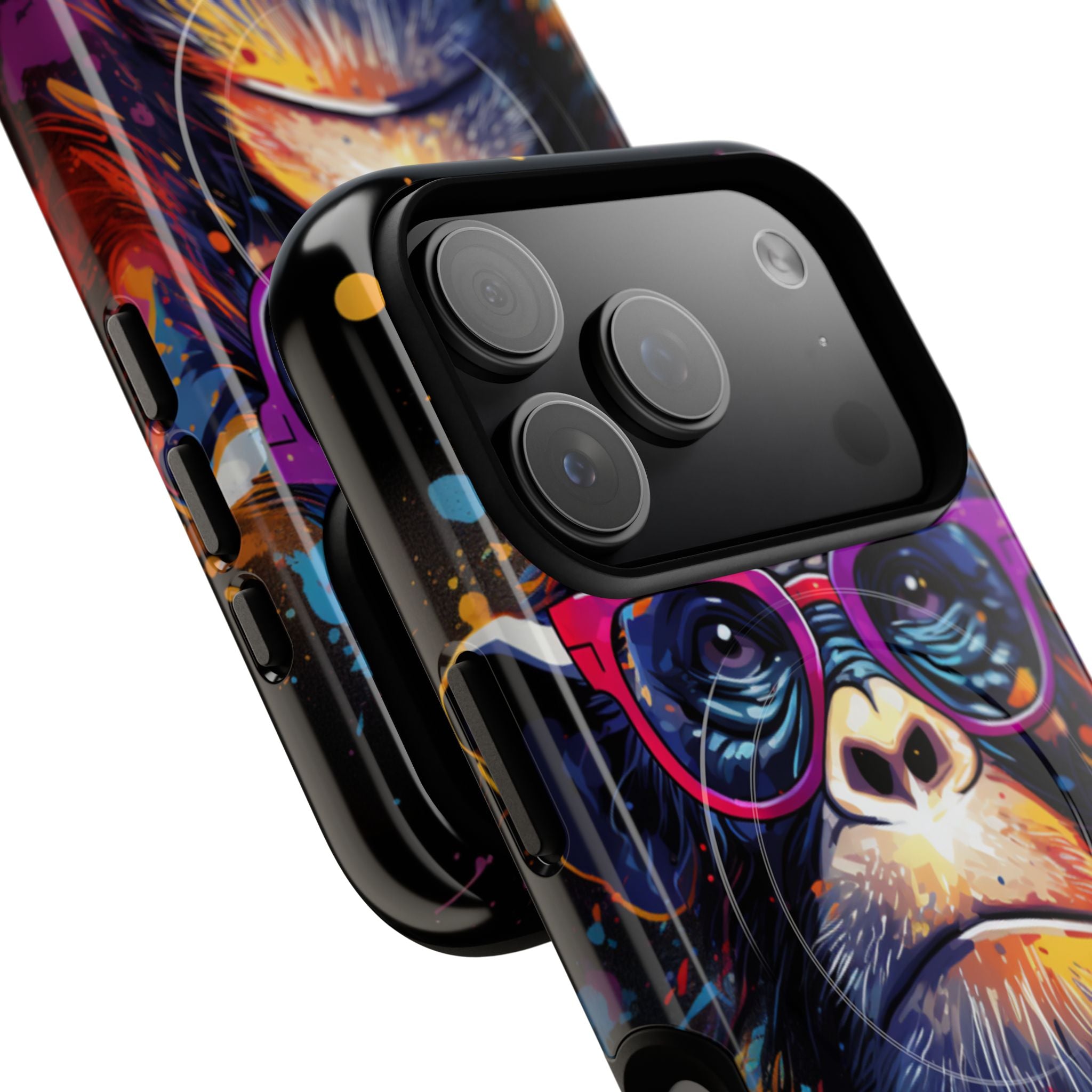 Neon Splatter Primate · Tough+ Magsafe