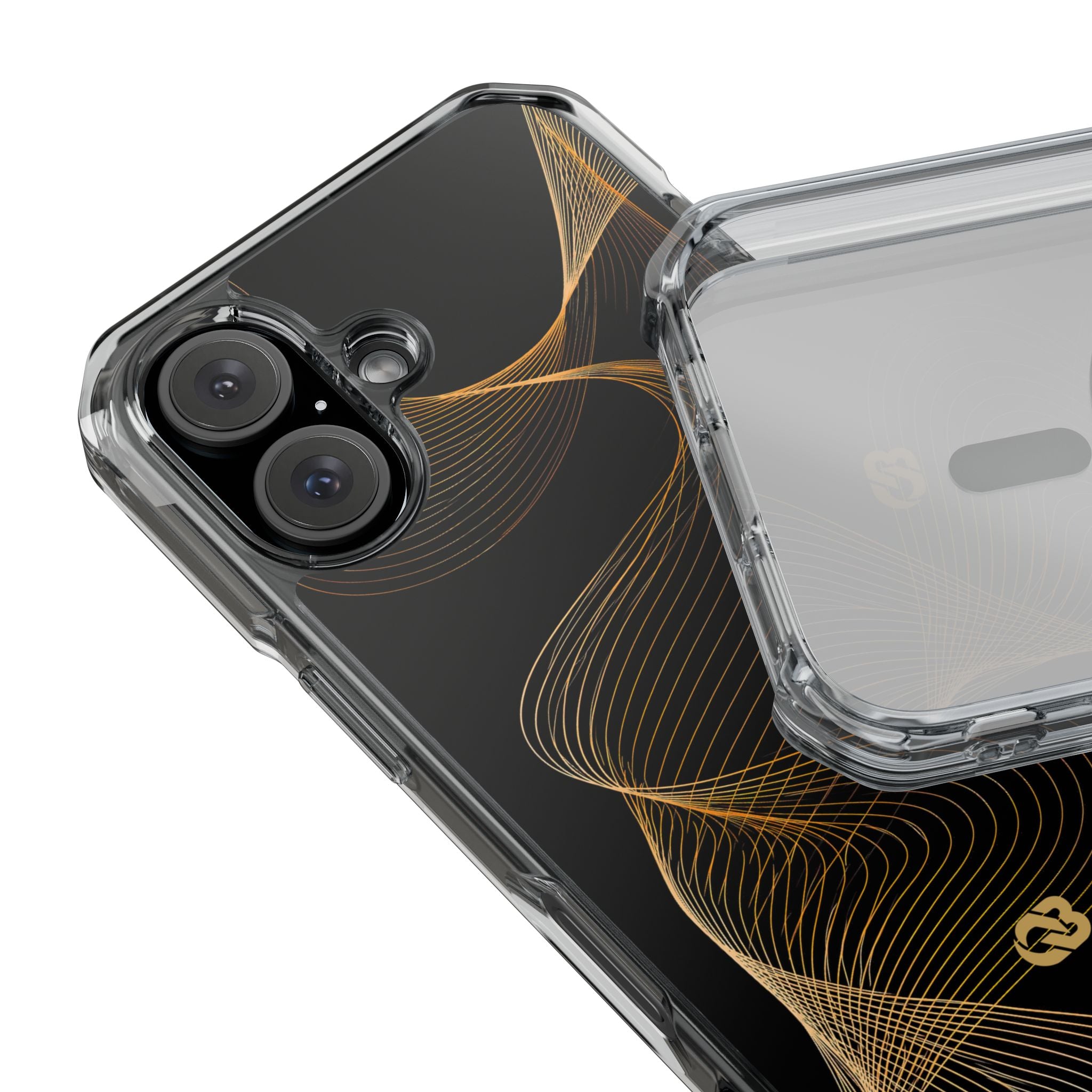 Gold Impact MagSafe Phone Case for iPhone - Burnished Bronze Helix