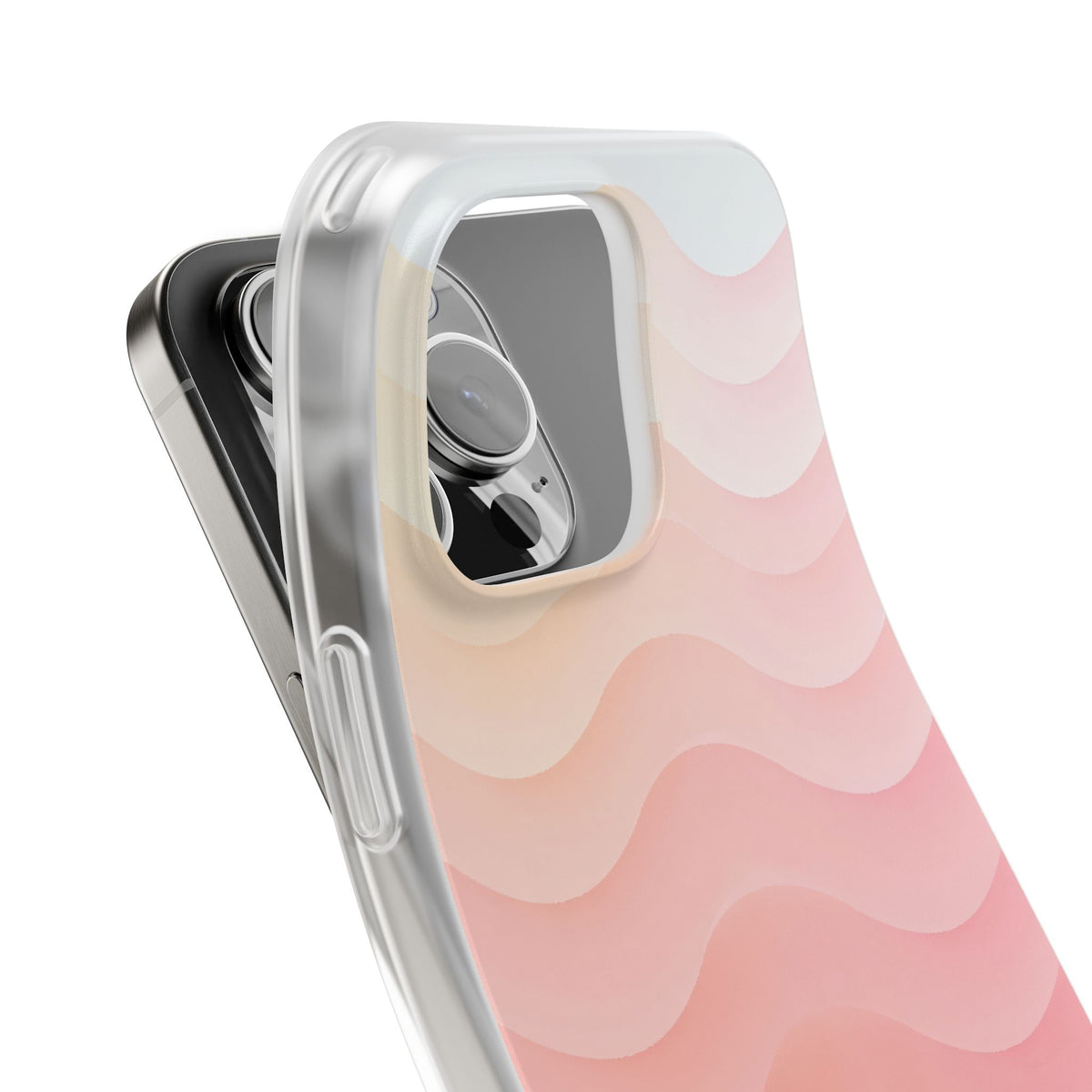 Blush Horizon Waves · Lite Phone Case for iPhone · Pink