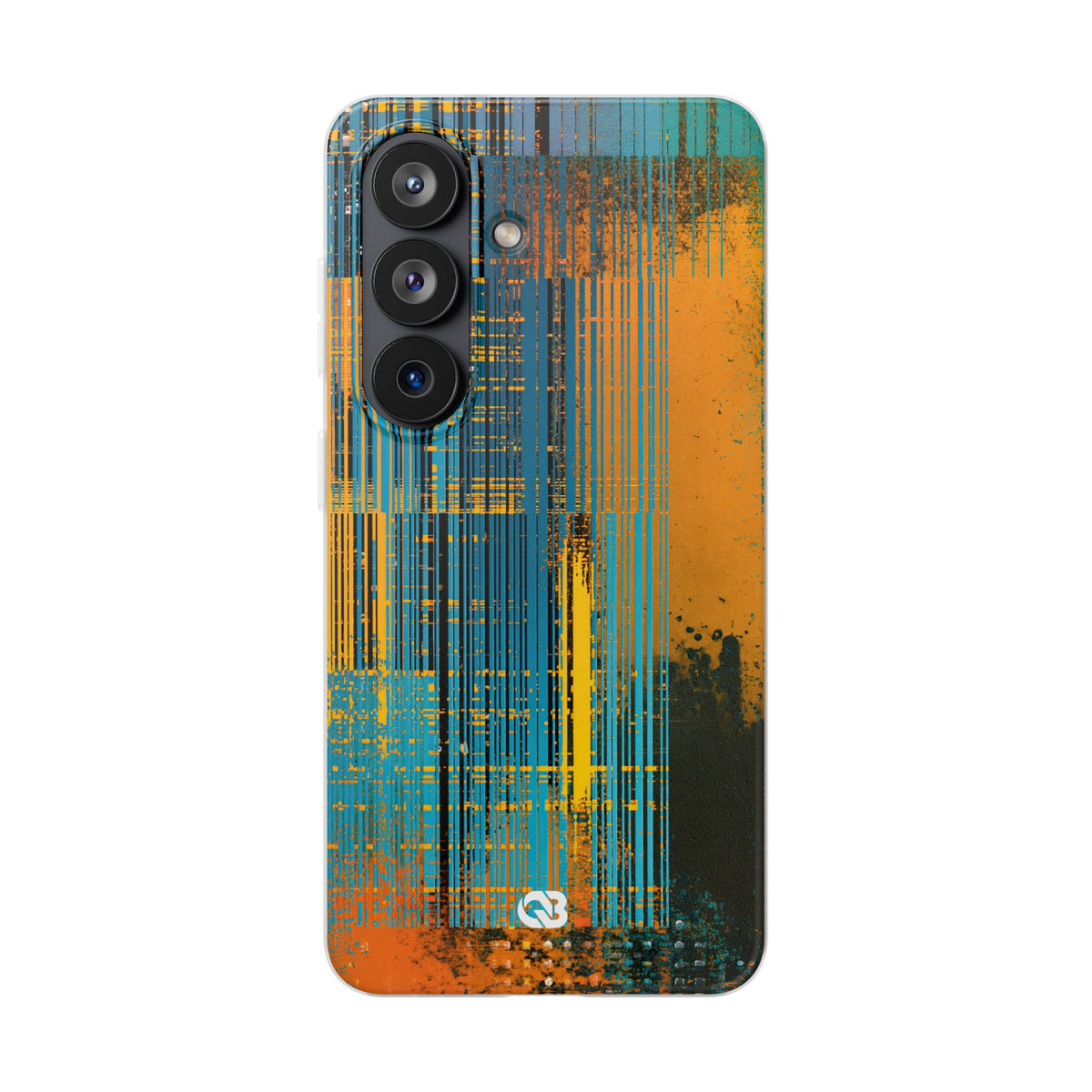 Cyber Glitch Stream · Lite Phone Case for Samsung · Teal
