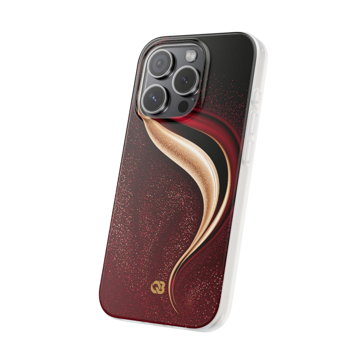 Gilded Crimson Flow · Lite Phone Case for iPhone · Red
