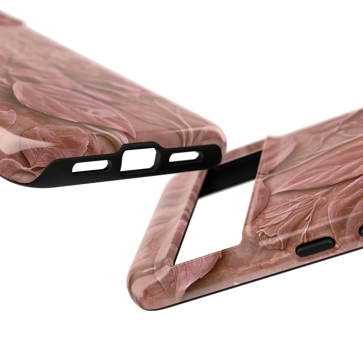 Blush Rose Relief · Tough Phone Case for Pixel · Pink
