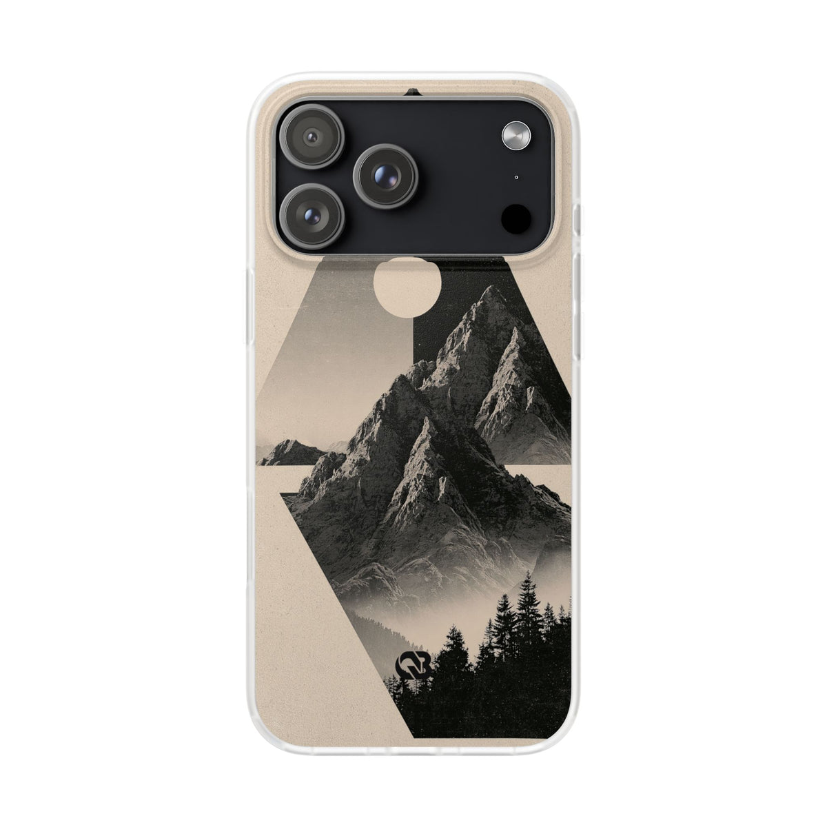 Beige Lite Phone Case for iPhone - Obsidian Summit Parchment