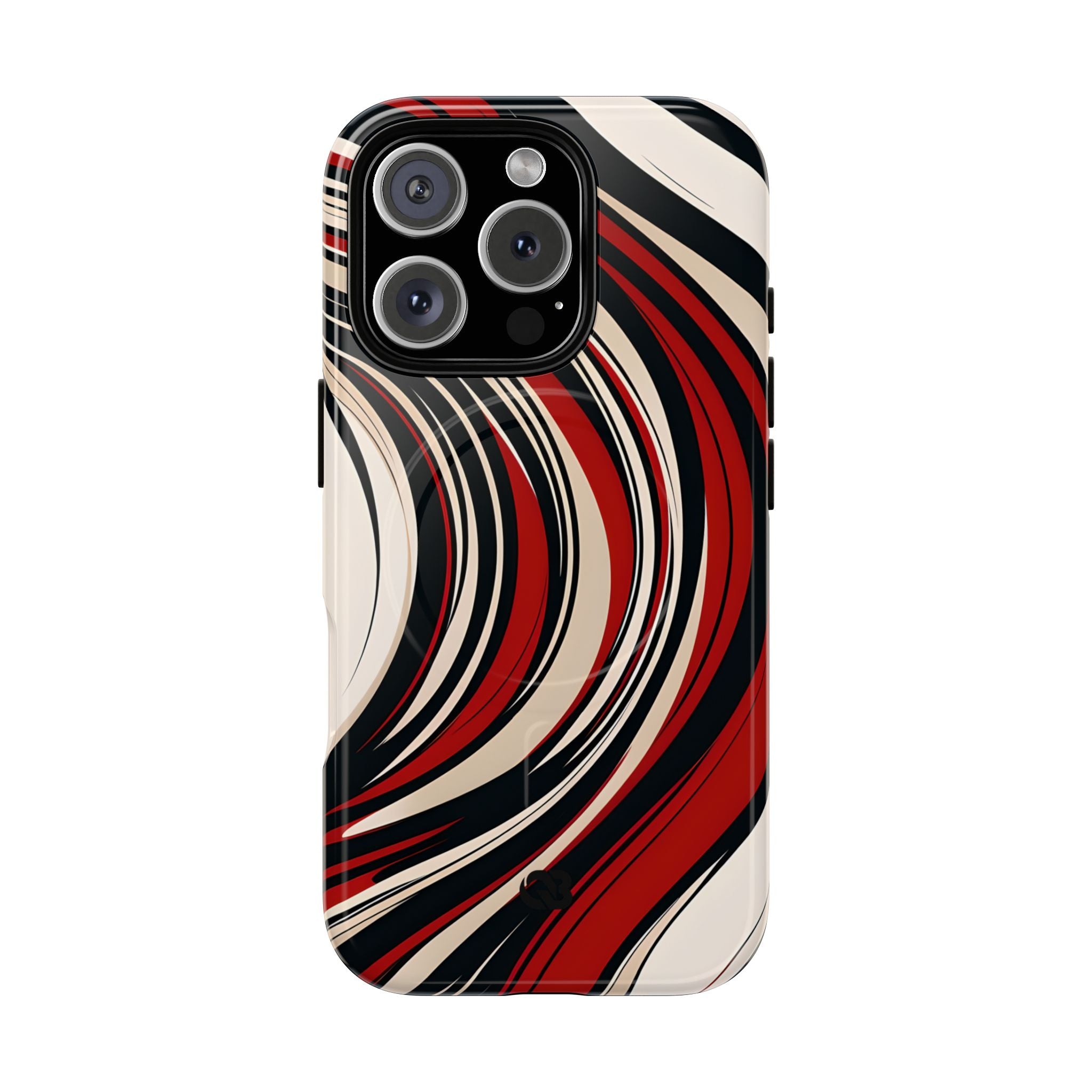 Crimson Flow Waves · Tough+ Magsafe