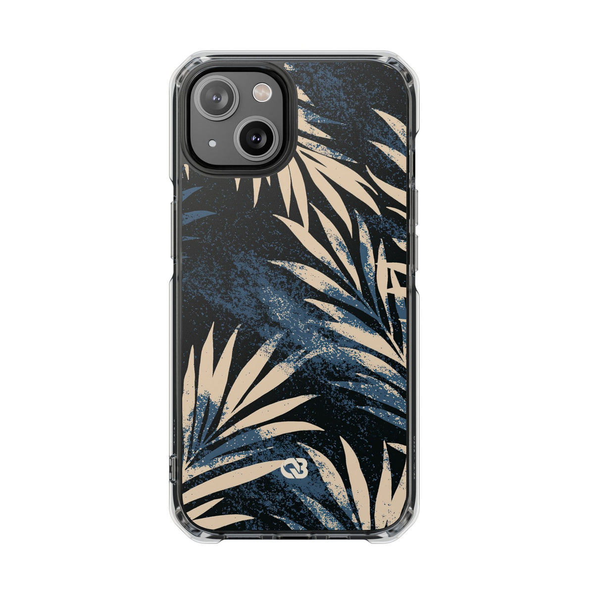 Indigo Palm Horizon · Clear Impact Magnetic Phone Case for iPhone · Blue