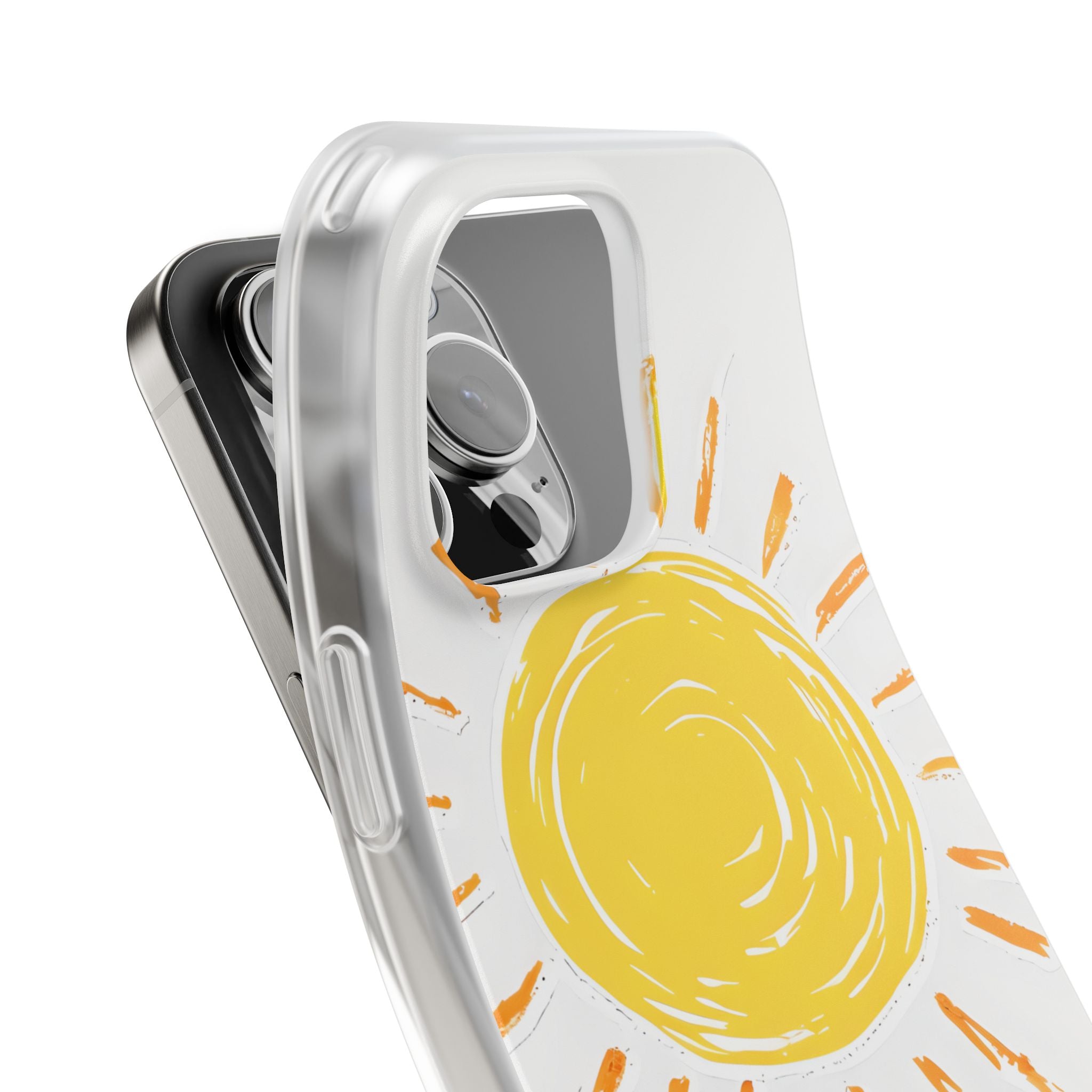 Amber Solar Glow · Soft Phone Case for iPhone