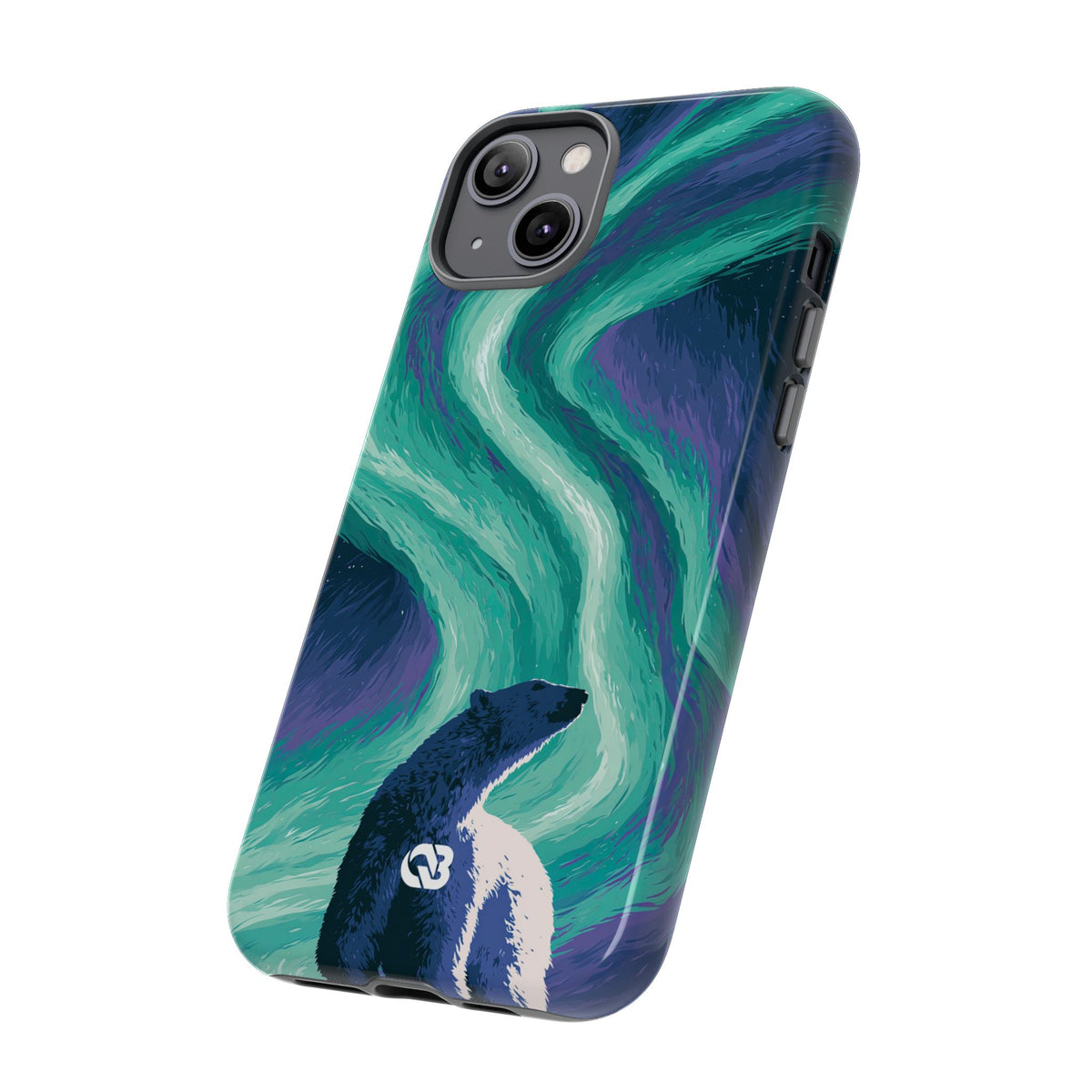 Arctic Aurora Bear · Tough Phone Case for iPhone · Teal