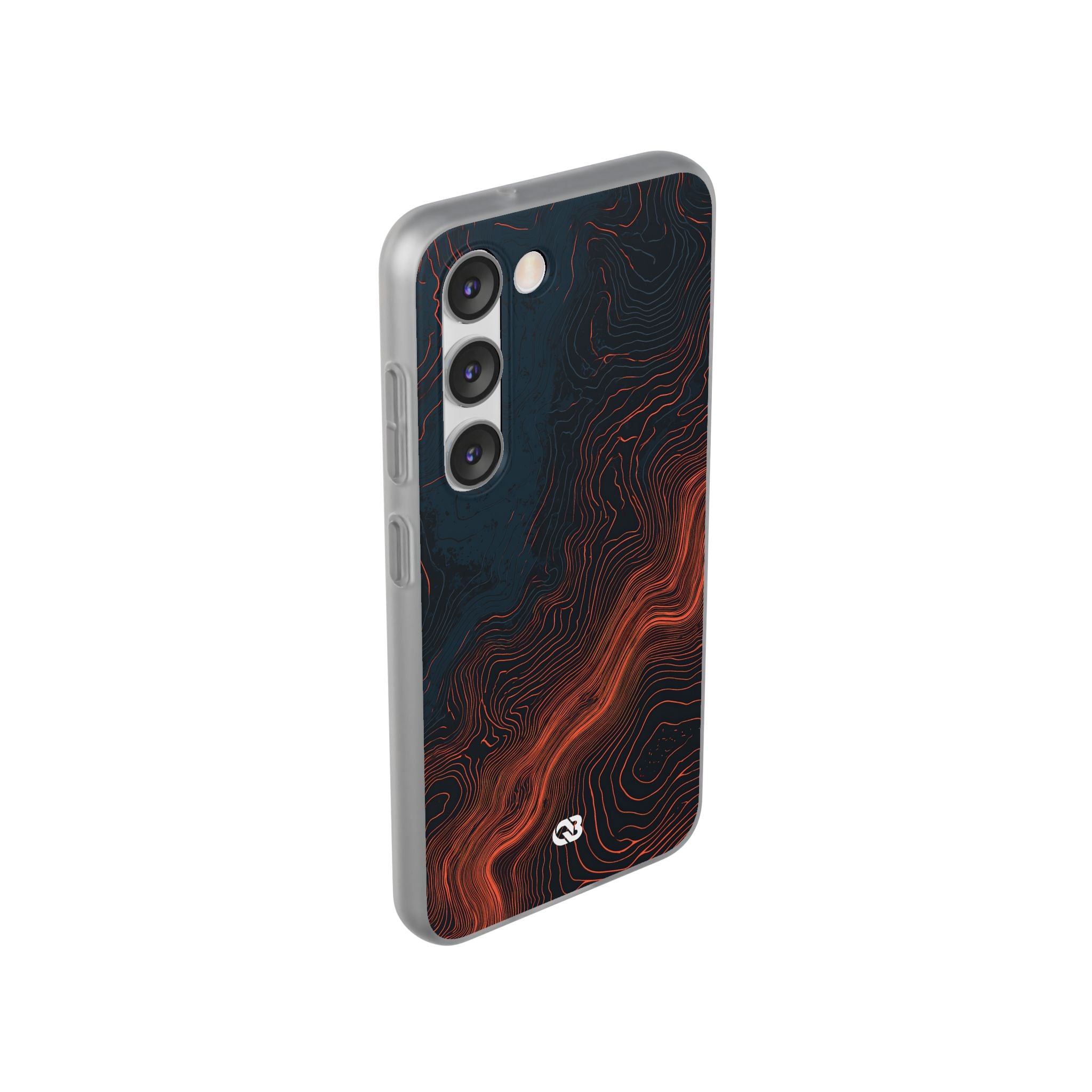 Black Lite Phone Case for Samsung - Volcanic Basalt Map