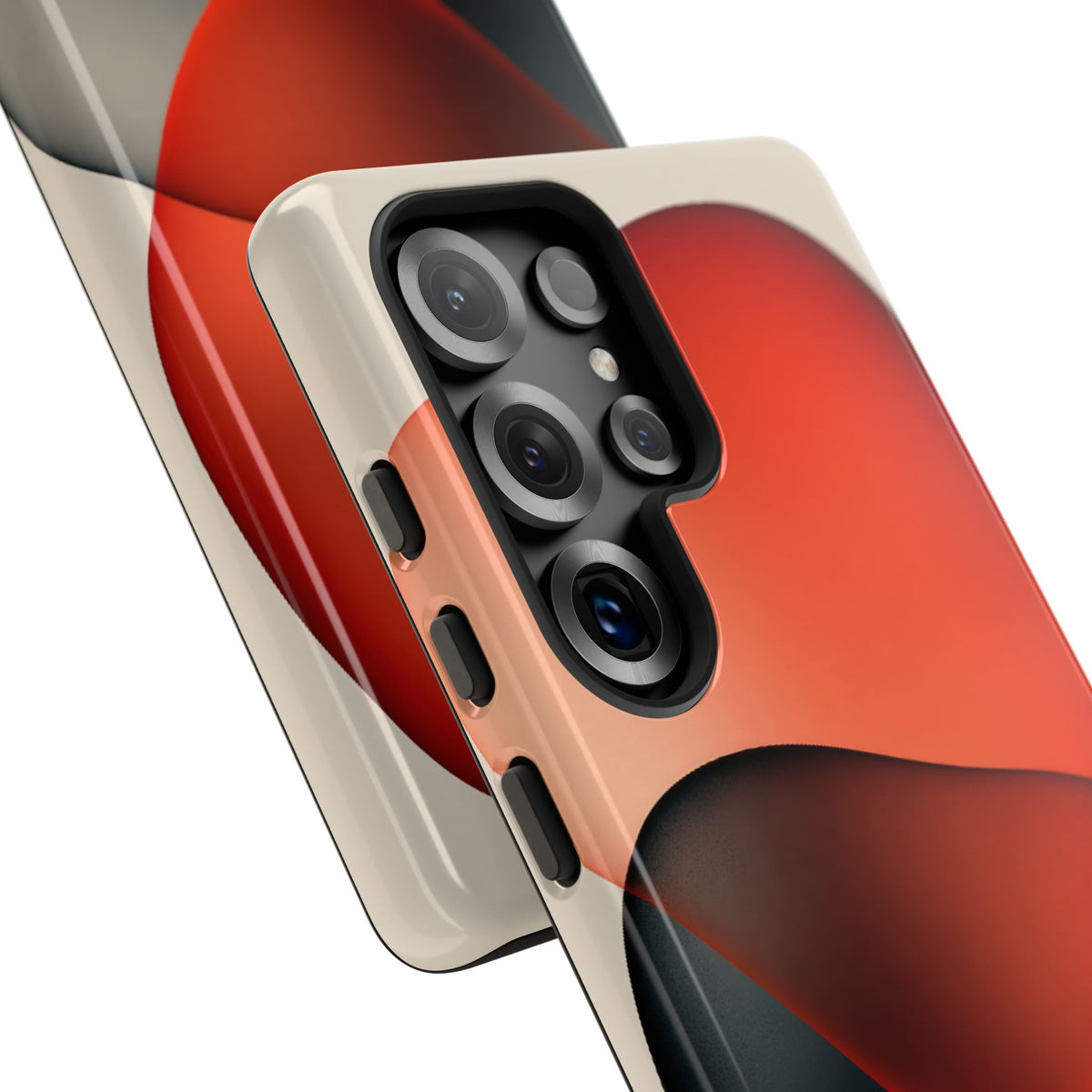 Translucent Crimson Form · Tough Phone Case for Samsung · Red