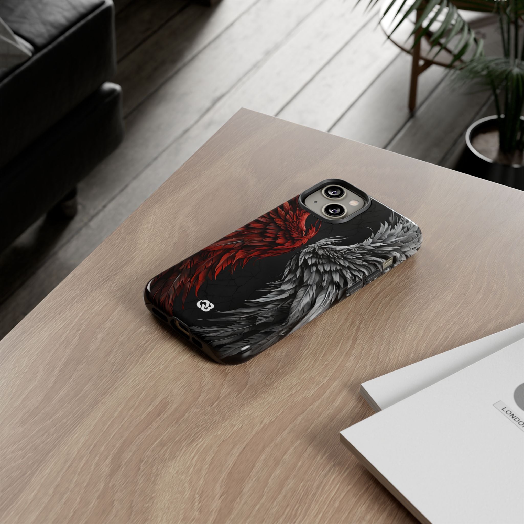 Split Crimson Wing · Tough Phone Case for iPhone