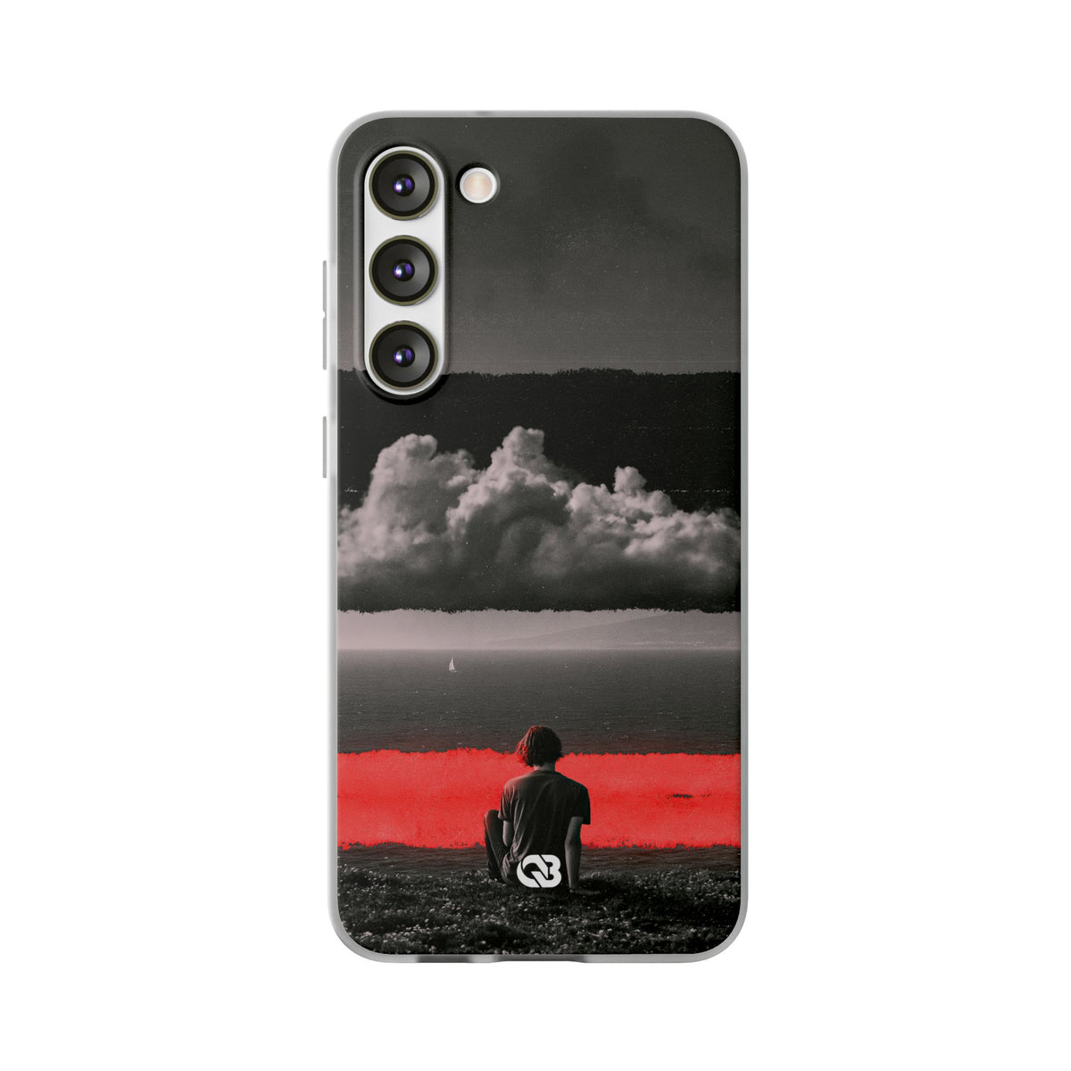 Crimson Horizon · Lite Phone Case for Samsung · Black