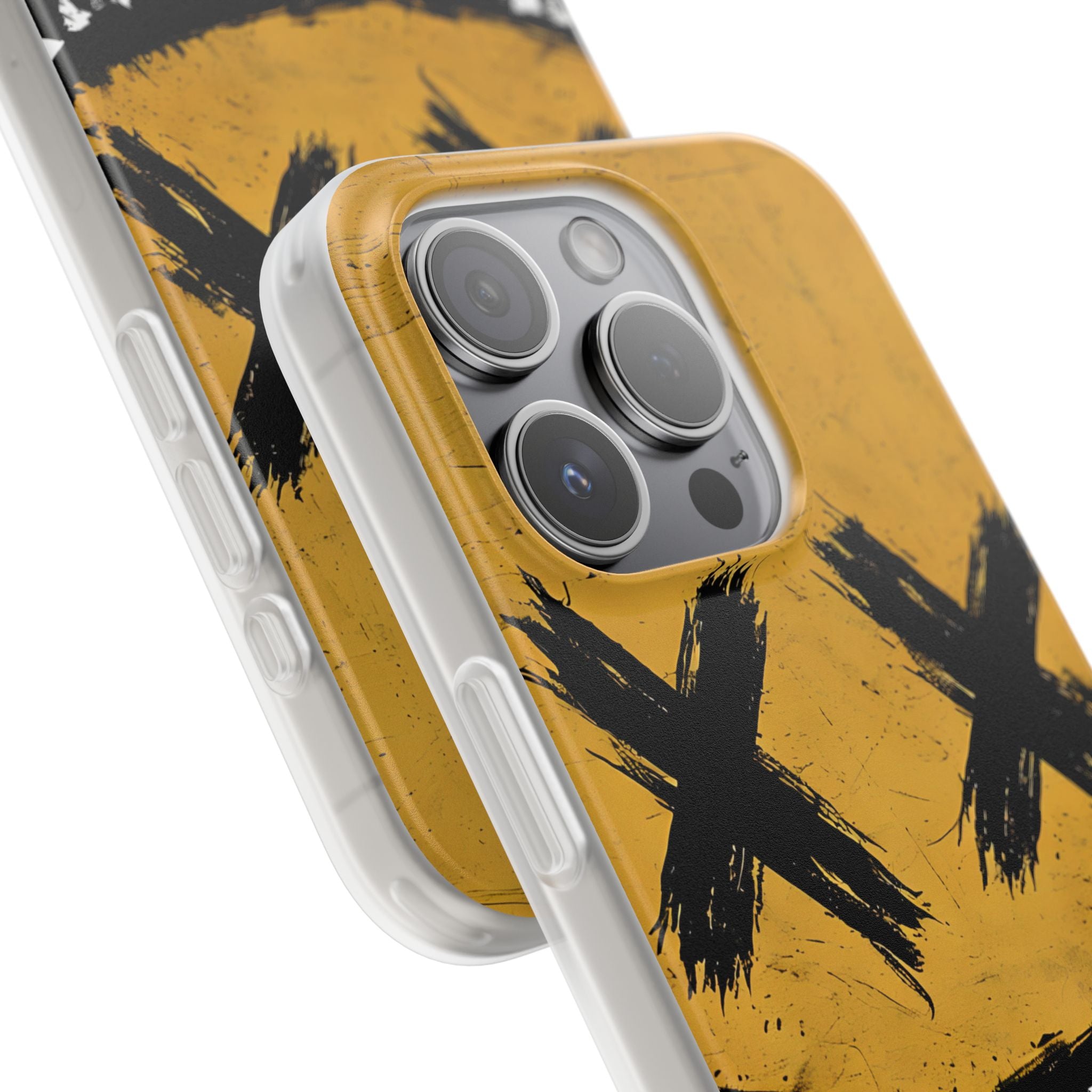 Gezacktes Lächeln Gelb iPhone 15 Pro Case - Soft