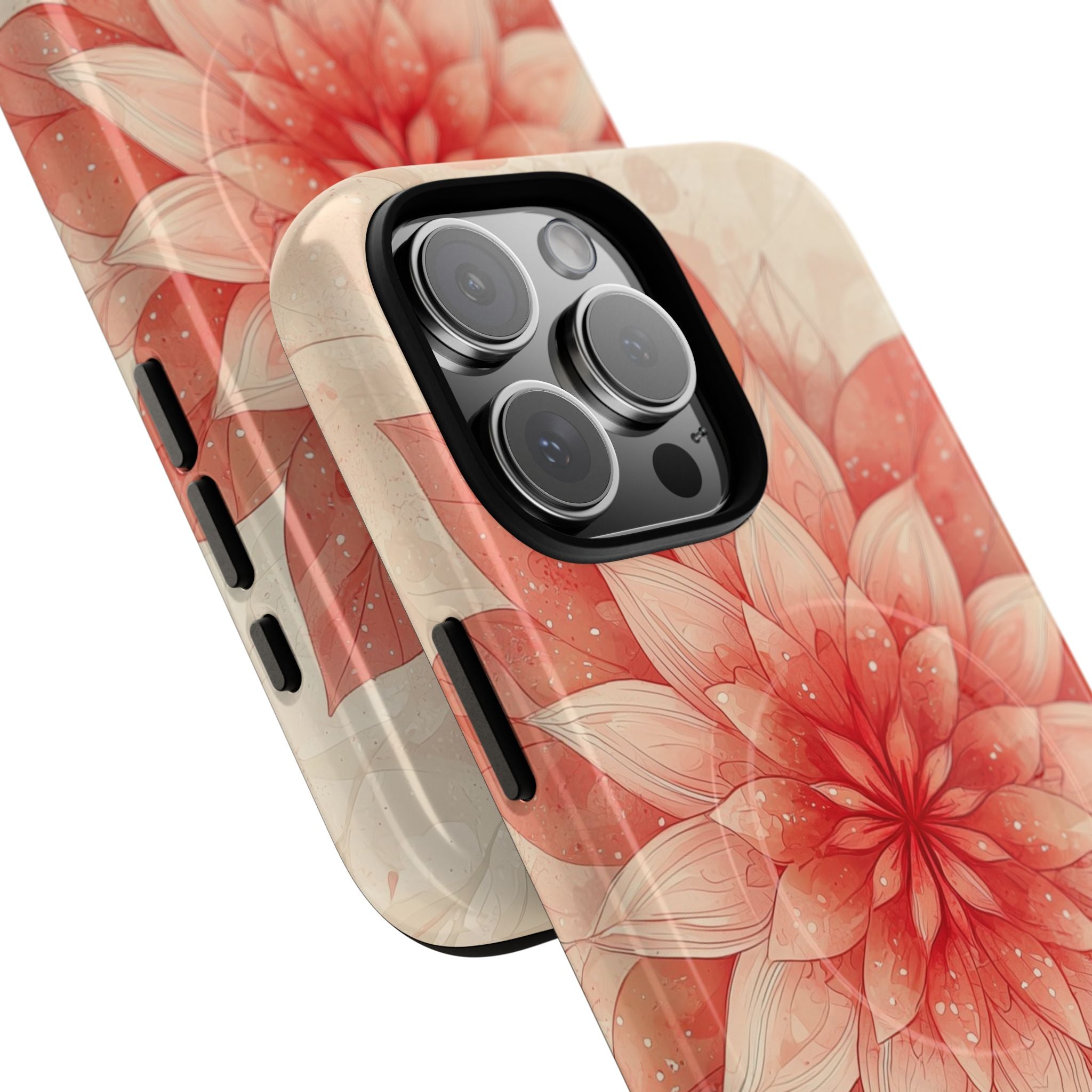 Coral Layered Bloom · Tough+ Handyhülle für iPhone · Magsafe
