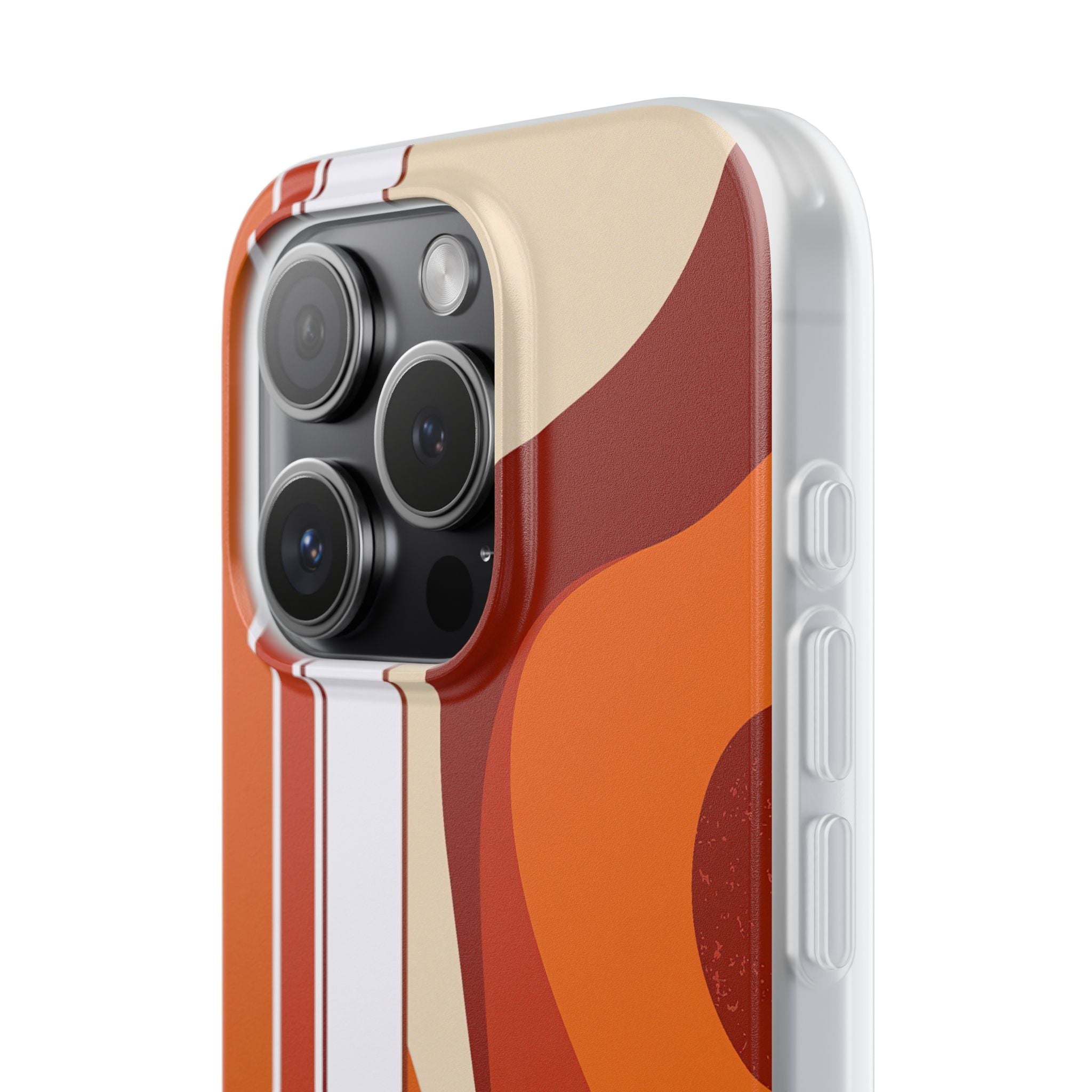 Orange Lite Phone Case for iPhone - Terracotta Metro Line
