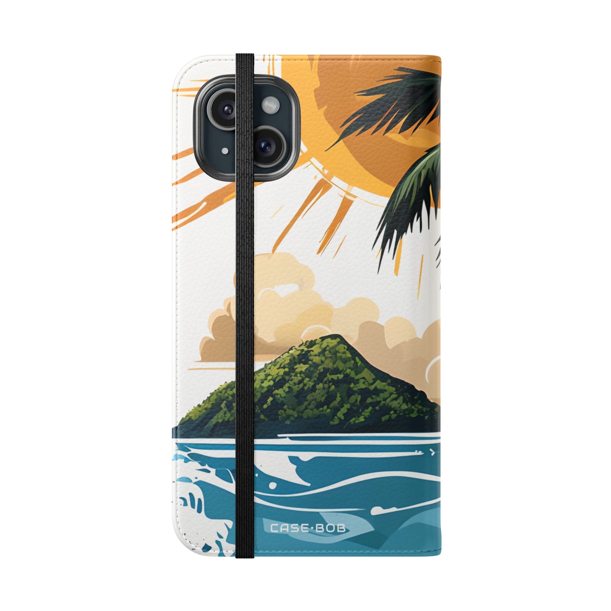 Palm Sunscape - iPhone 15 Plus Case - Wallet