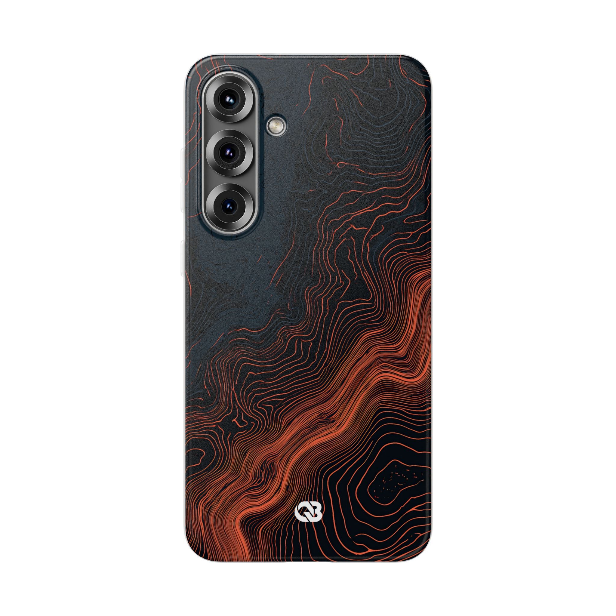 Black Lite Phone Case for Samsung - Volcanic Basalt Map