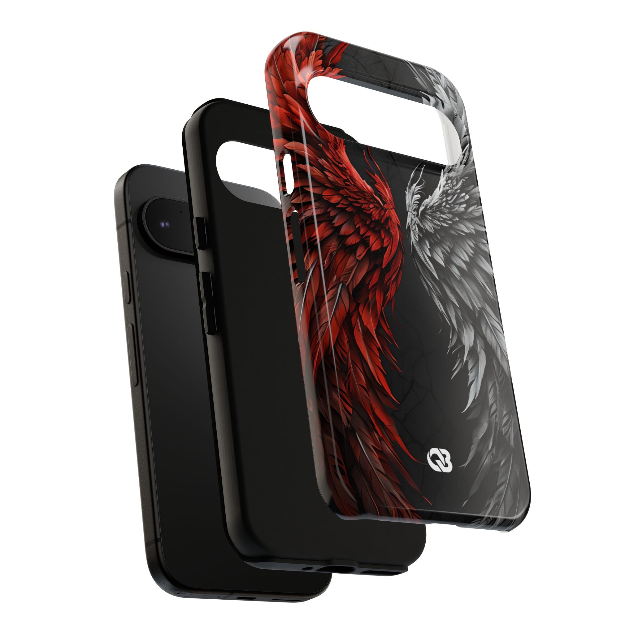 Split Crimson Wing · Tough Phone Case for Google Pixel