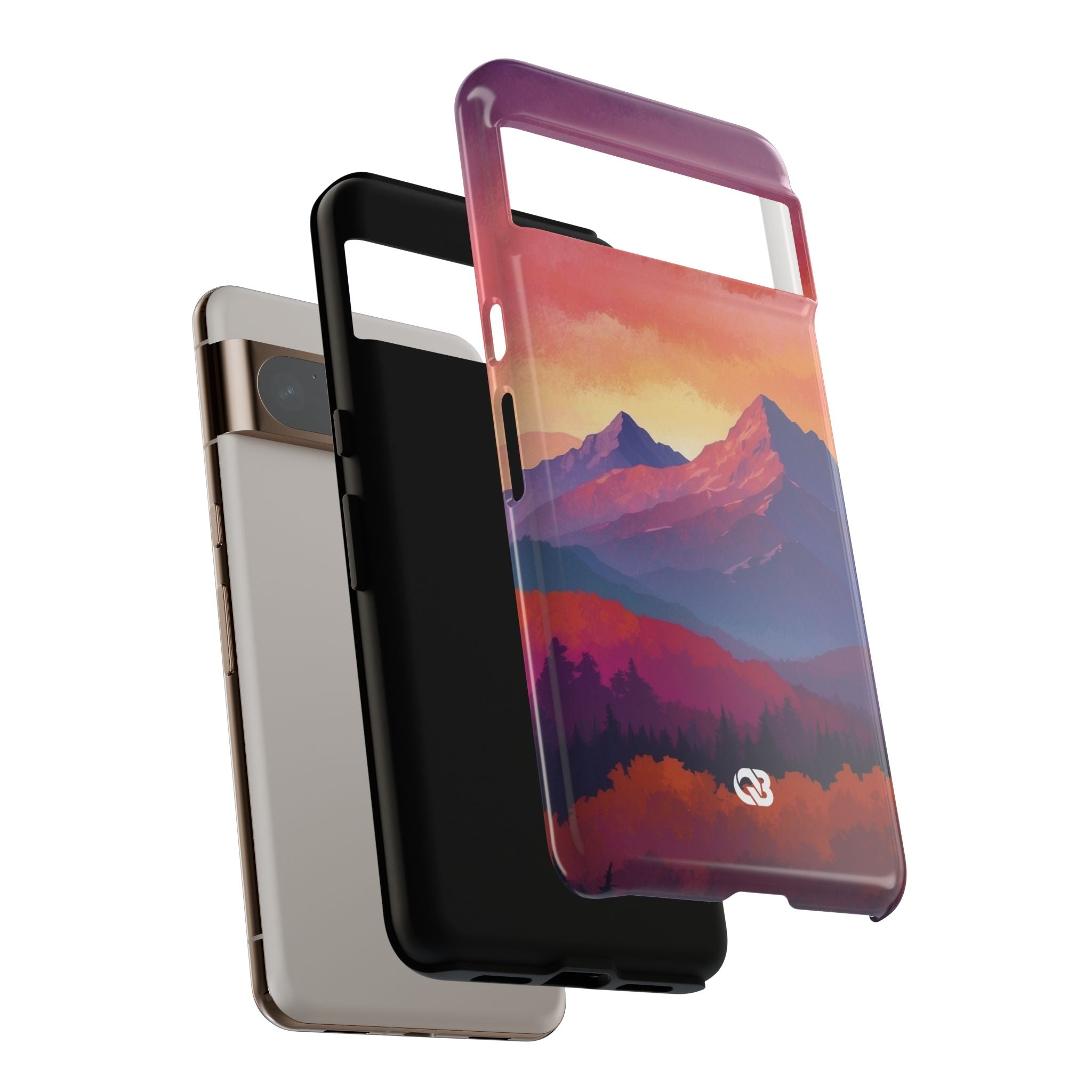 Crimson Mountain Dusk · Tough Custodia per Google Pixel