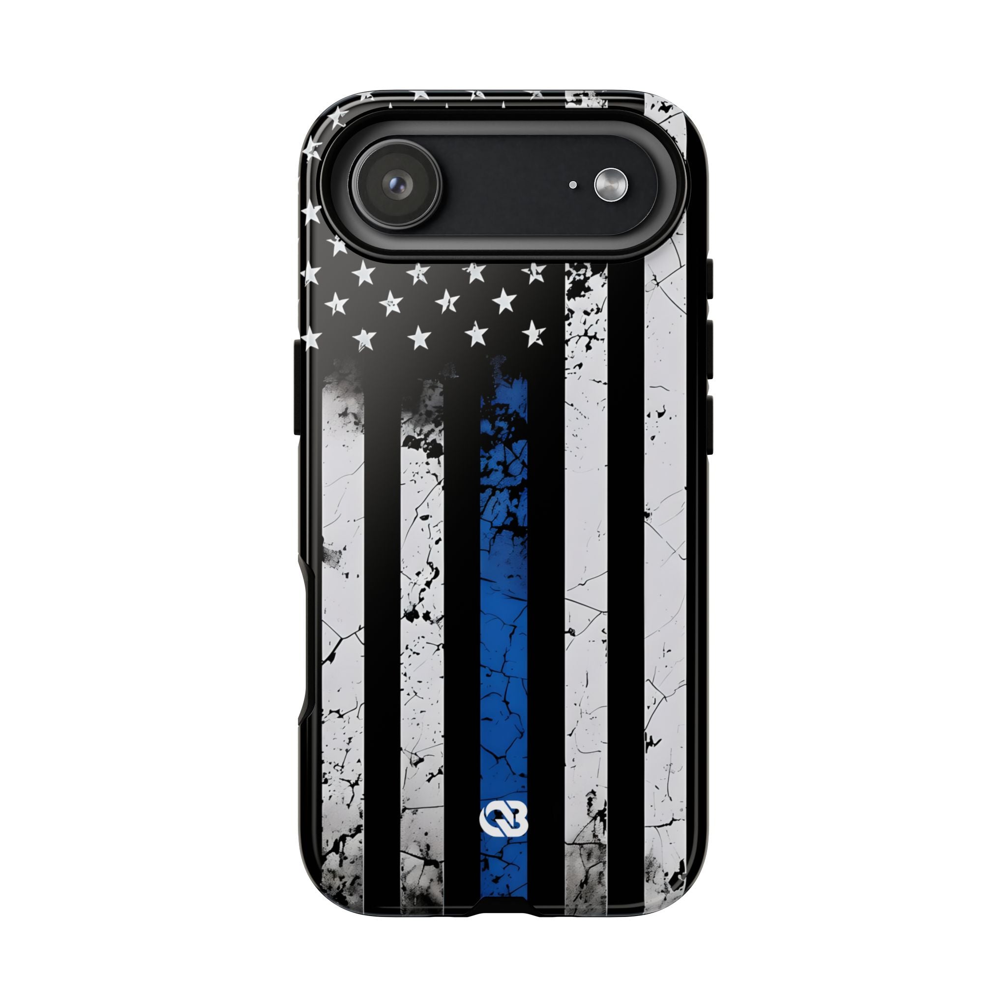 Gritty Cobalt Flag · Tough Phone Case for iPhone
