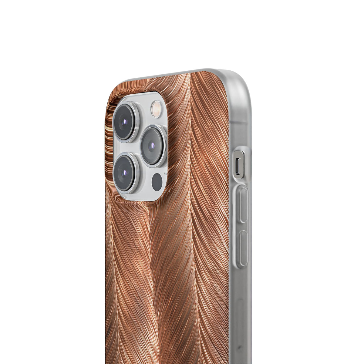 Rose Gold Weave · Lite Phone Case for iPhone · Brown