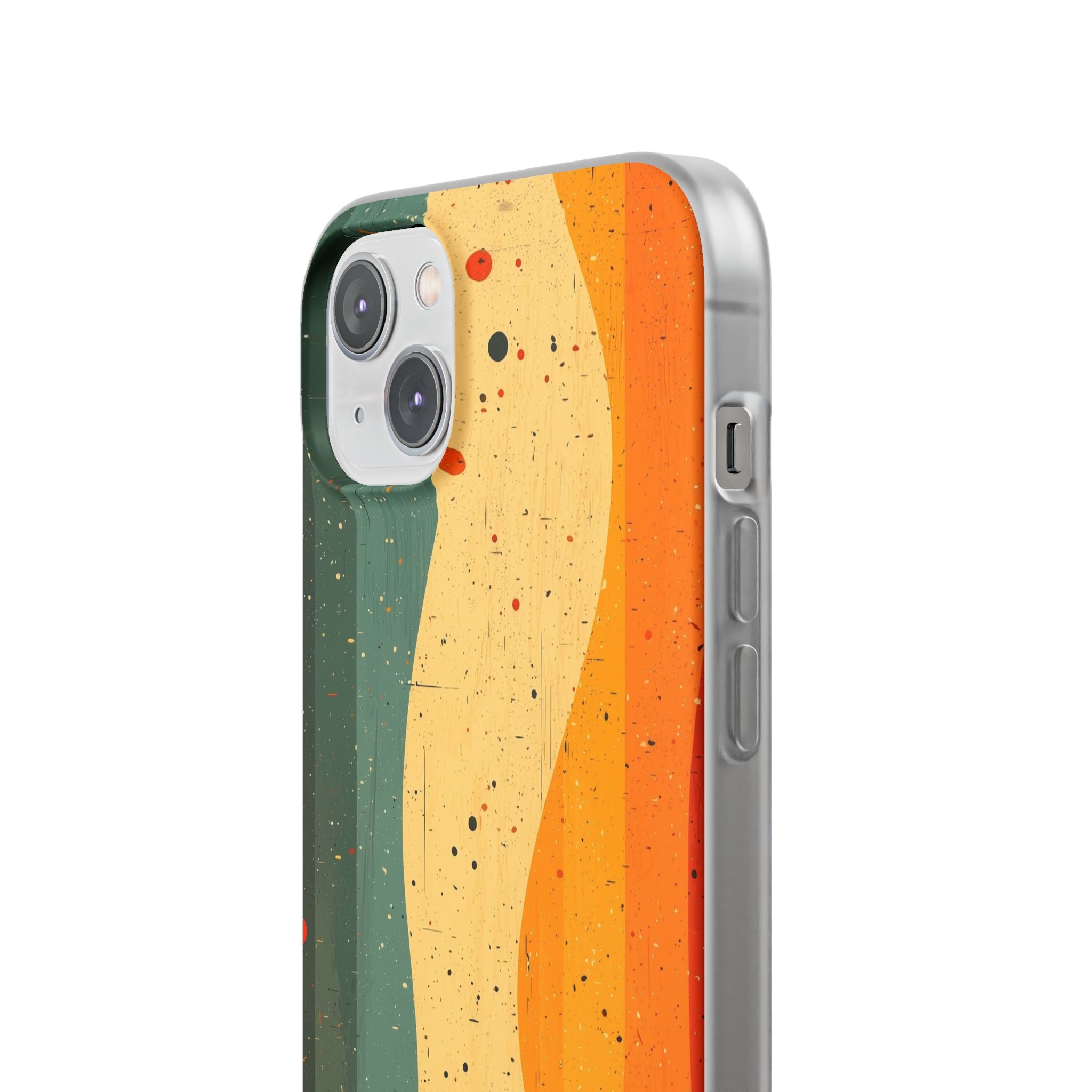 Wavy Forest Veil iPhone 14 Plus -pehmeä suojakotelo