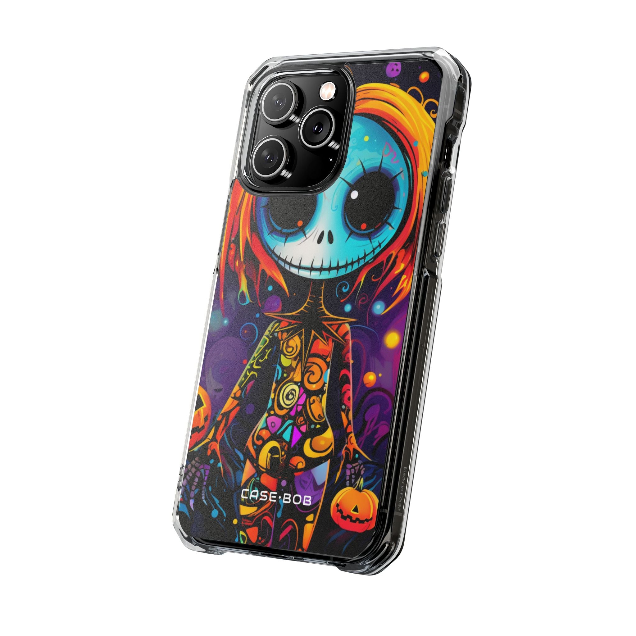 Blue Skull Swirl iPhone 14 Pro Max Case - Impact - CASE•BOB