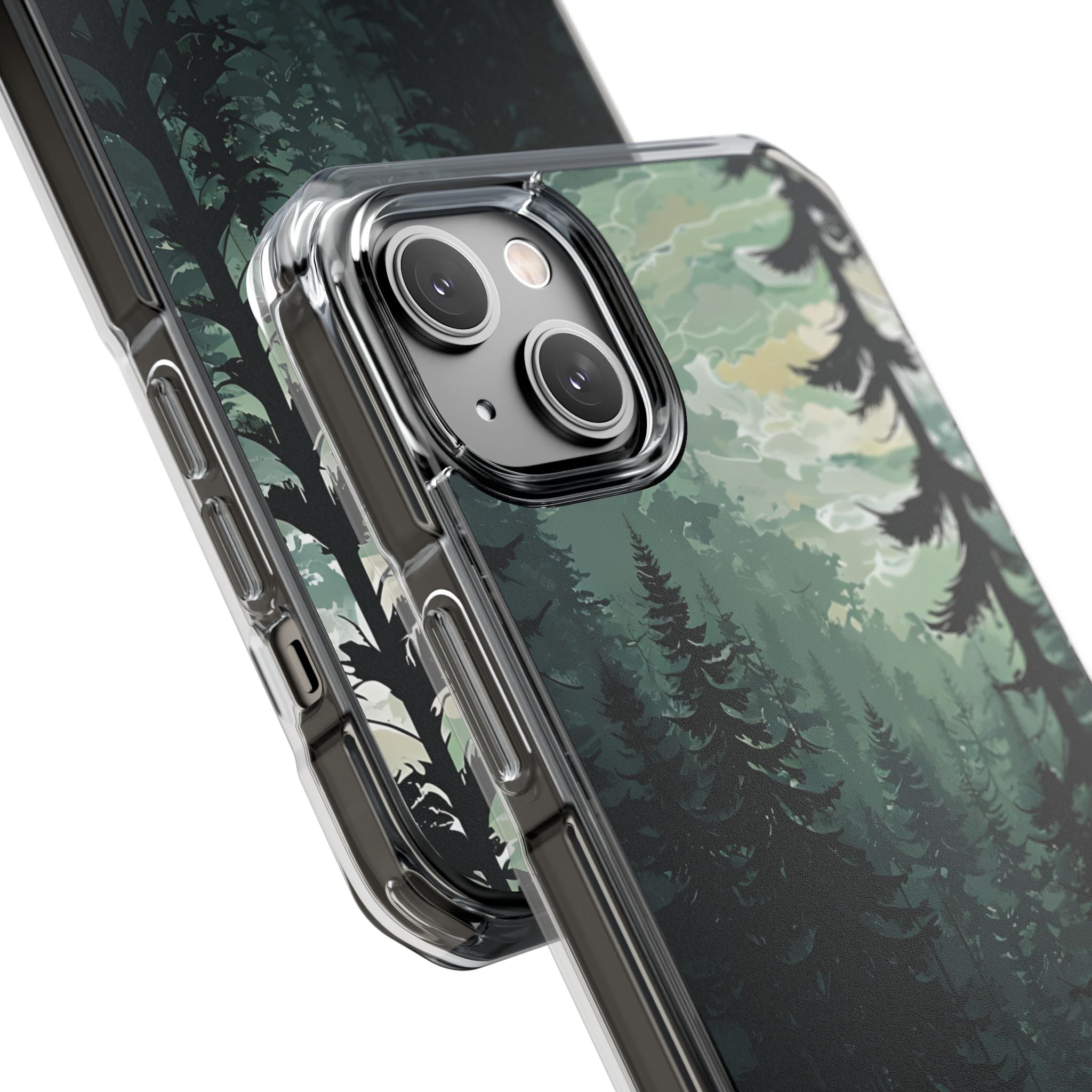 Misty Pine Shadow · Impact Phone Case for iPhone · Magsafe