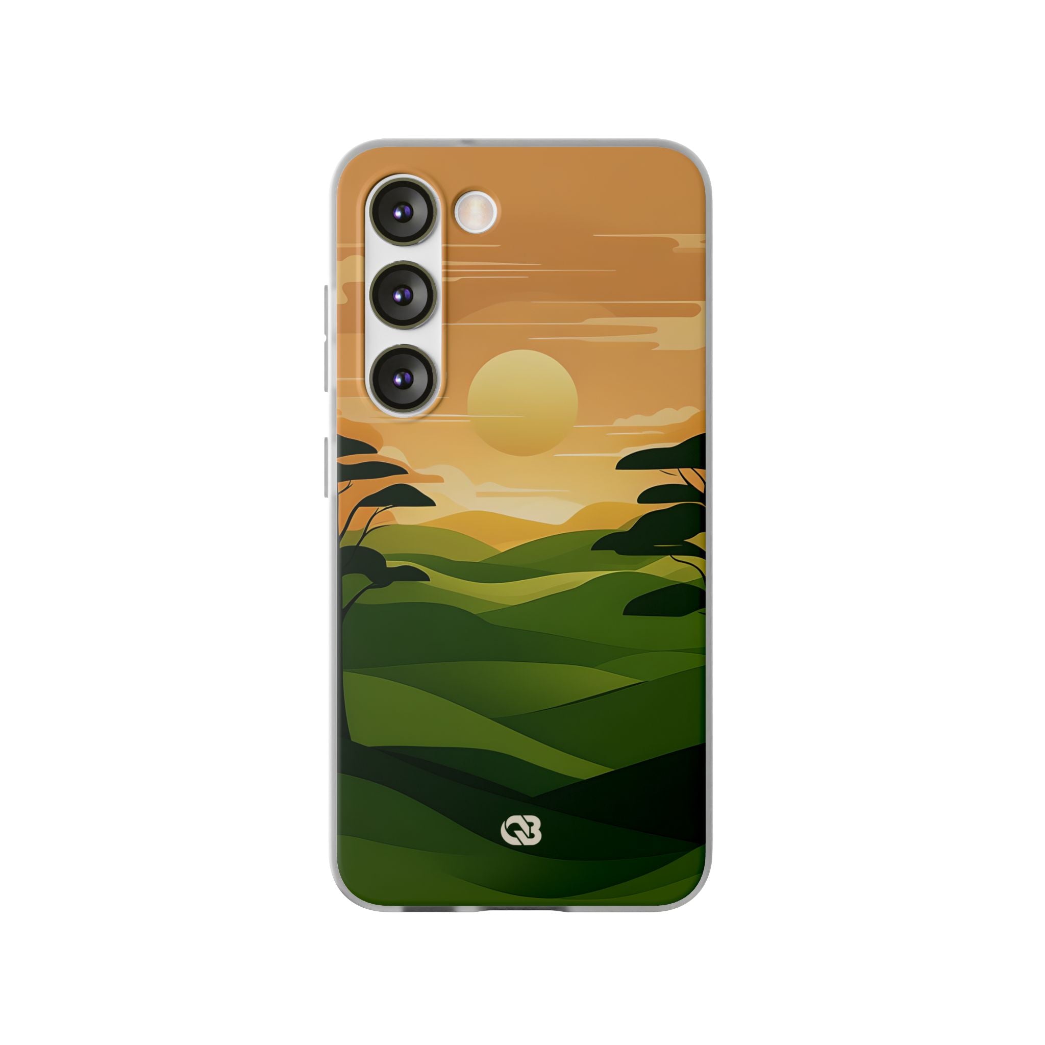 Verdant Horizon Sun · Soft Phone Case for Samsung